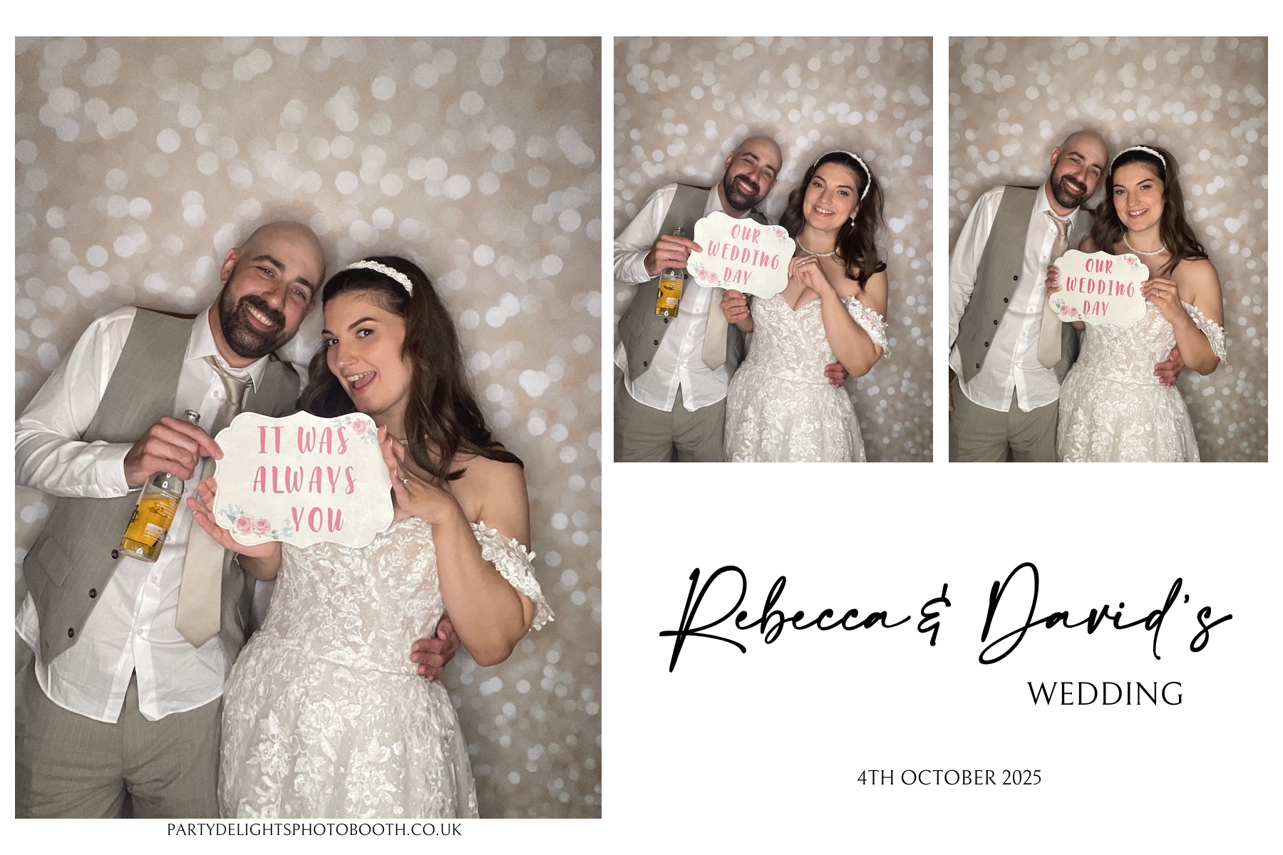 Rebecca & David’s wedding | View more photos from the event at gallery.partydelightsphotobooth.co.uk/u/PartyDelightsPhotoBooth/Rebecca-David’s-wedding
