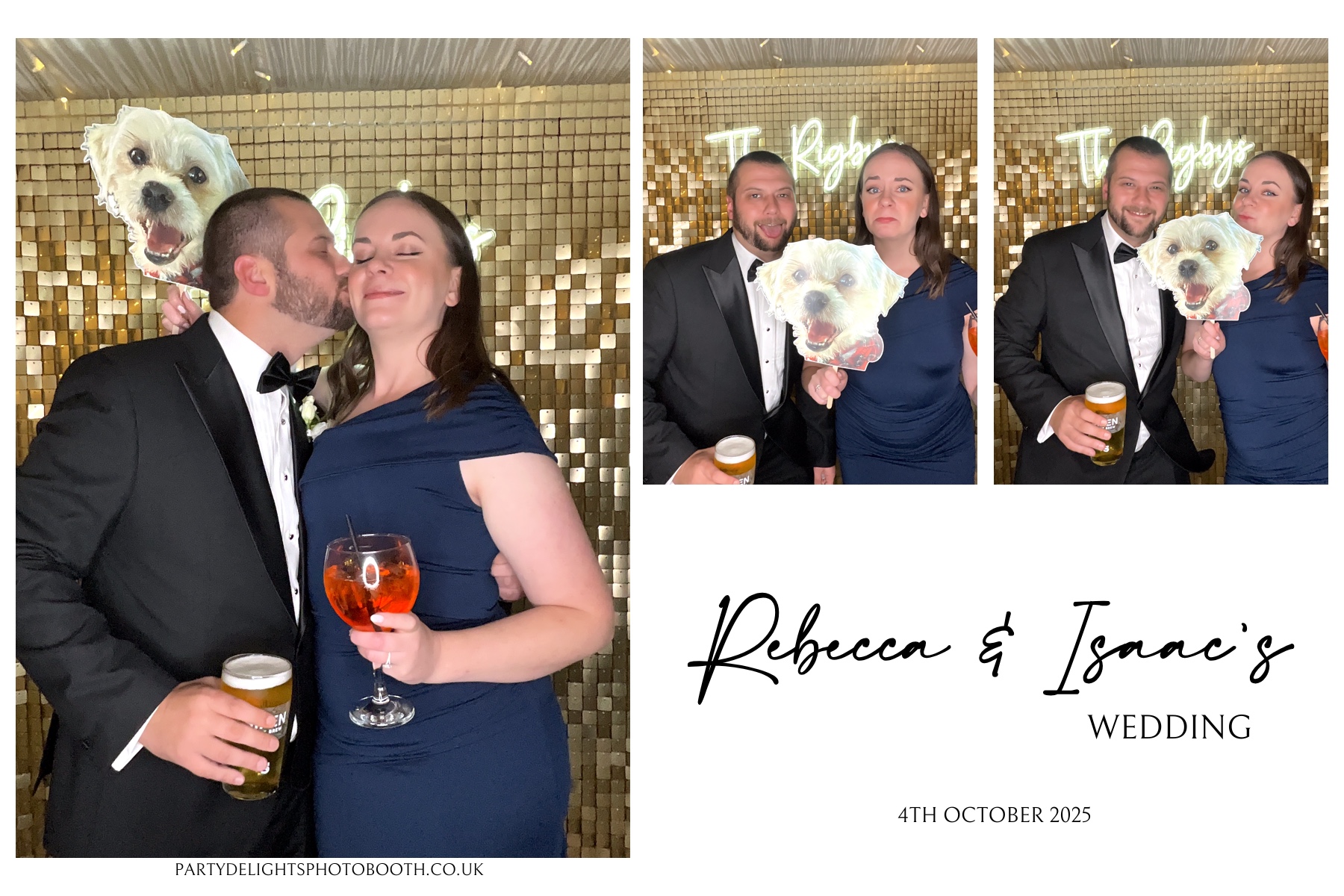 Rebecca and Isaac's Wedding | View more photos from the event at gallery.partydelightsphotobooth.co.uk/u/PartyDelightsPhotoBooth/Rebecca-and-Isaacs-Wedding