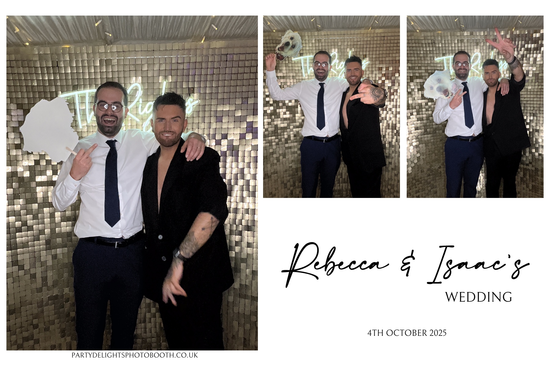 Rebecca and Isaac's Wedding | View more photos from the event at gallery.partydelightsphotobooth.co.uk/u/PartyDelightsPhotoBooth/Rebecca-and-Isaacs-Wedding