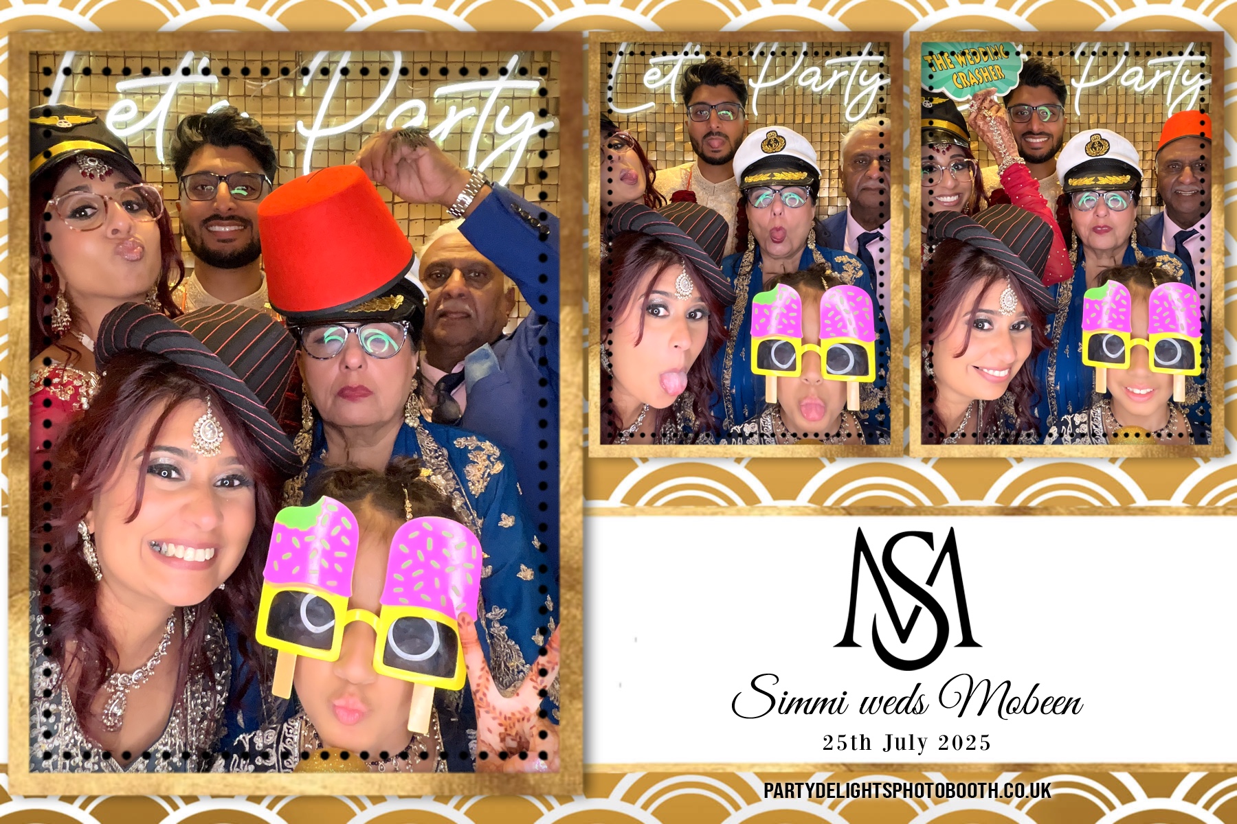 Simran Hussain Wedding | View more photos from the event at gallery.partydelightsphotobooth.co.uk/u/PartyDelightsPhotoBooth/Simran-Hussain-Wedding