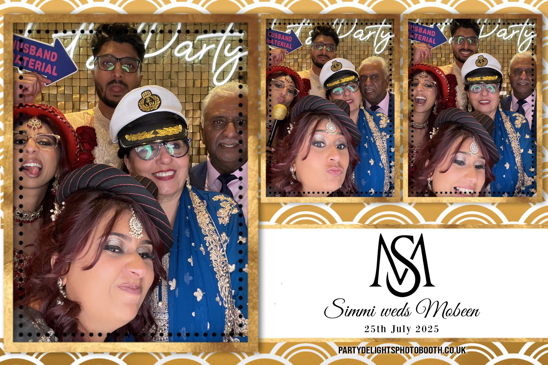 Simran Hussain Wedding | View more photos from the event at gallery.partydelightsphotobooth.co.uk/u/PartyDelightsPhotoBooth/Simran-Hussain-Wedding