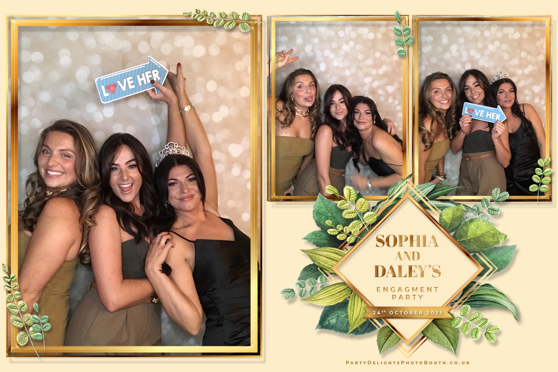 Sophia and Daley engagement party | View more photos from the event at gallery.partydelightsphotobooth.co.uk/u/PartyDelightsPhotoBooth/Sophia-and-Daley-engagement-party