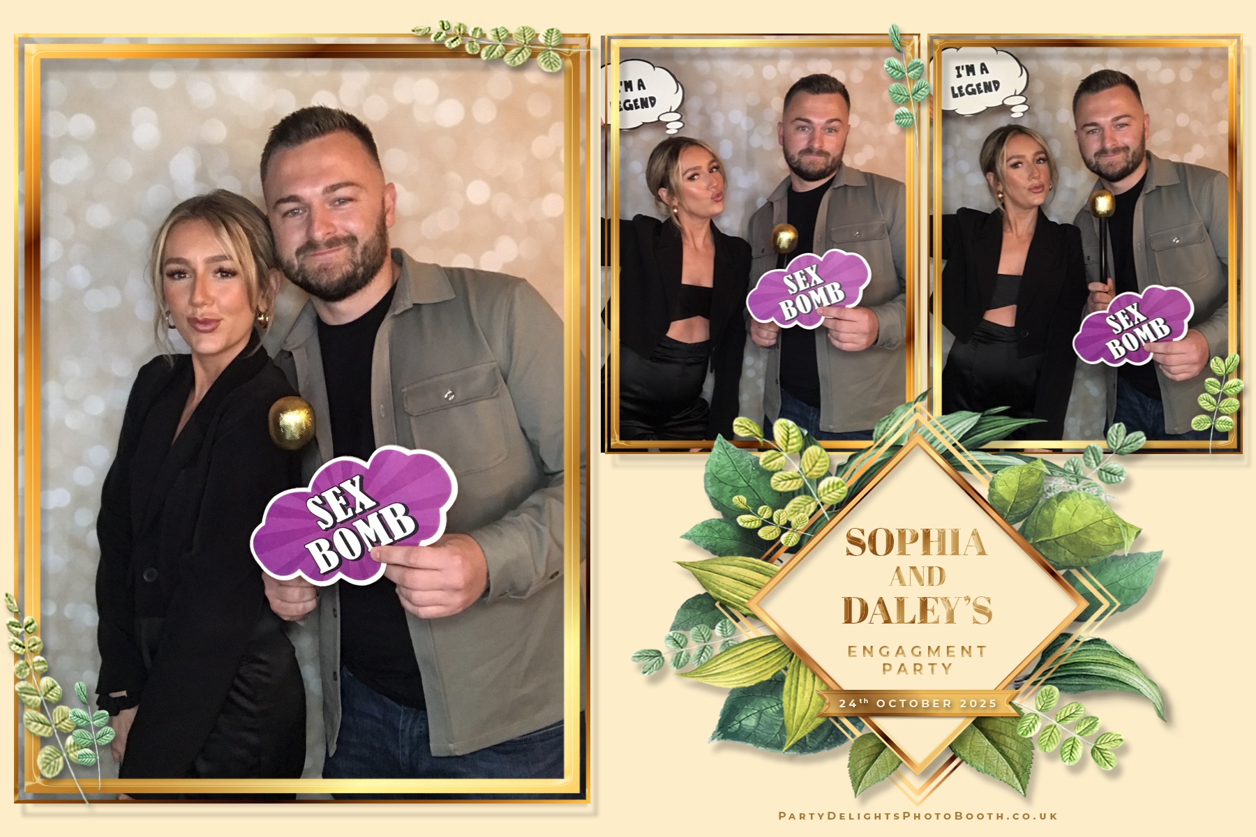 Sophia and Daley engagement party | View more photos from the event at gallery.partydelightsphotobooth.co.uk/u/PartyDelightsPhotoBooth/Sophia-and-Daley-engagement-party