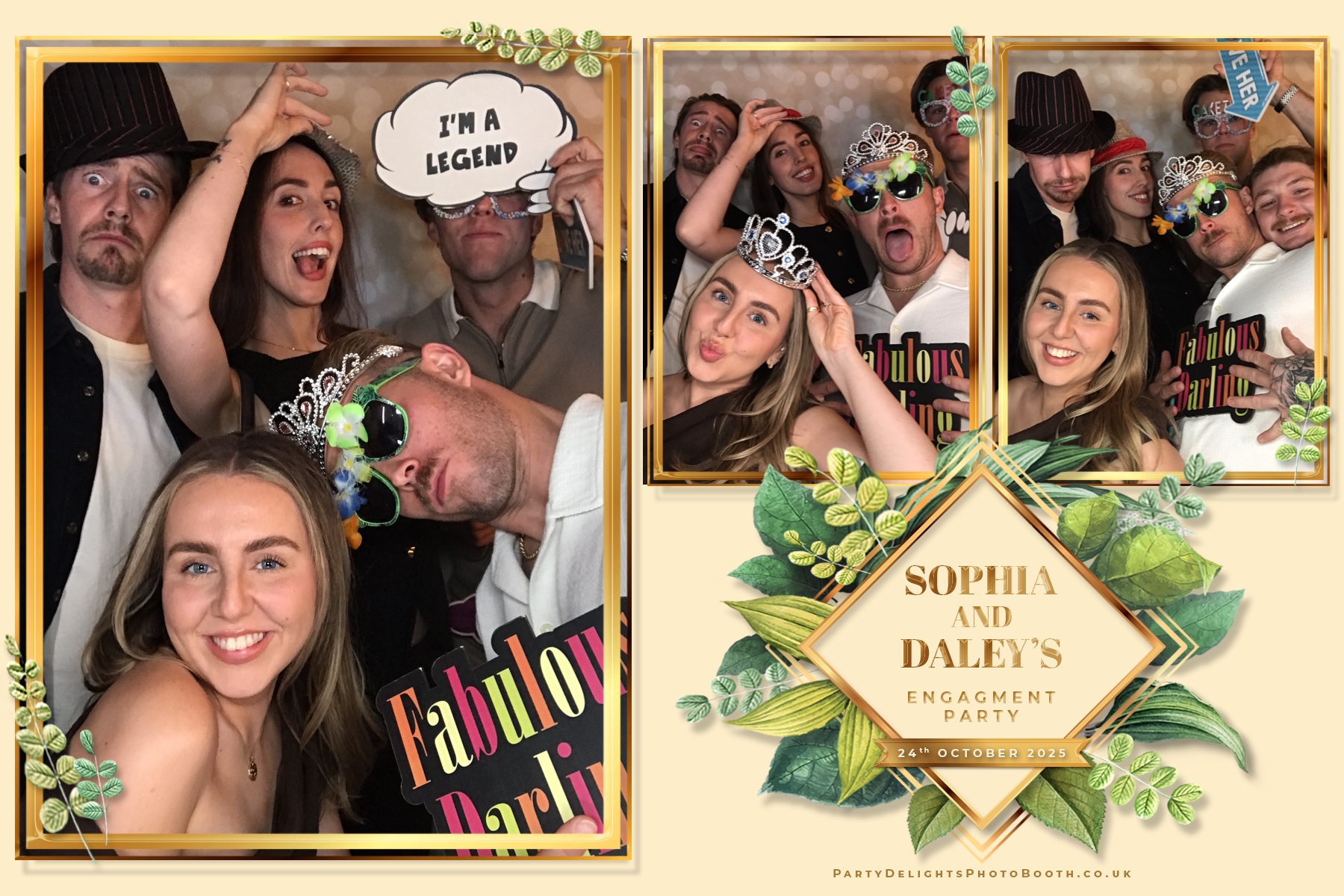 Sophia and Daley engagement party | View more photos from the event at gallery.partydelightsphotobooth.co.uk/u/PartyDelightsPhotoBooth/Sophia-and-Daley-engagement-party