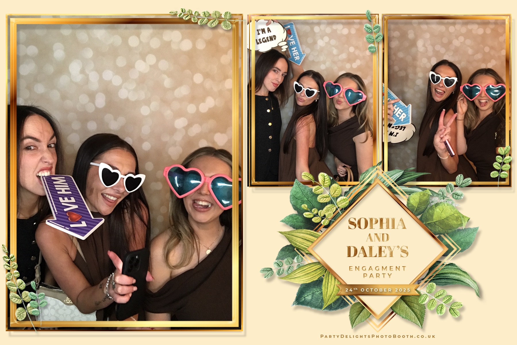 Sophia and Daley engagement party | View more photos from the event at gallery.partydelightsphotobooth.co.uk/u/PartyDelightsPhotoBooth/Sophia-and-Daley-engagement-party