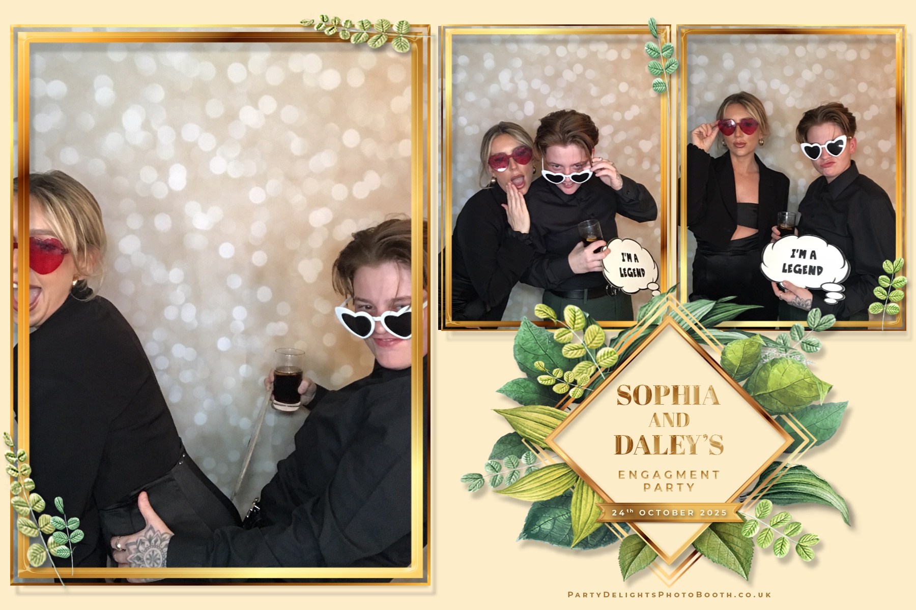 Sophia and Daley engagement party | View more photos from the event at gallery.partydelightsphotobooth.co.uk/u/PartyDelightsPhotoBooth/Sophia-and-Daley-engagement-party