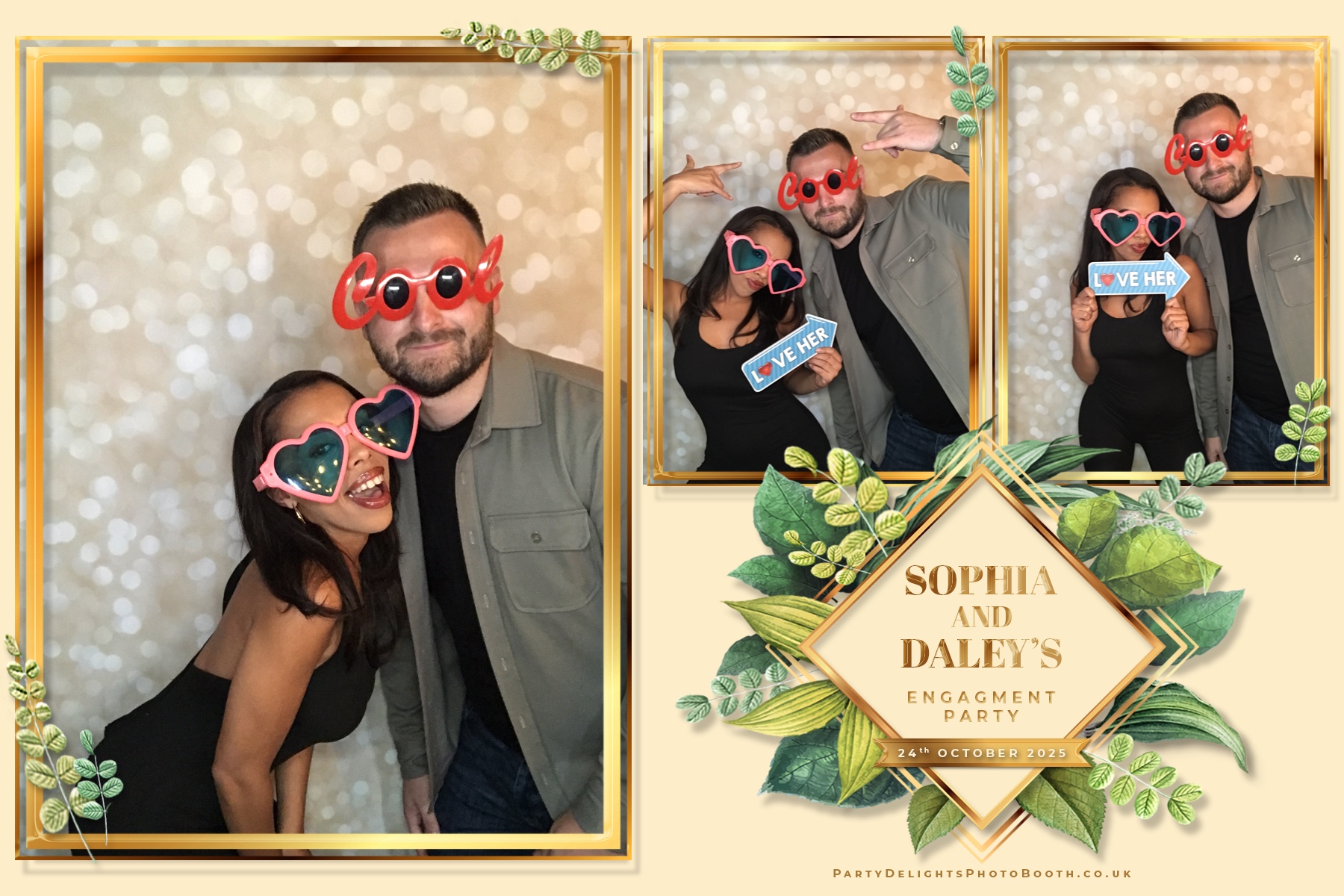 Sophia and Daley engagement party | View more photos from the event at gallery.partydelightsphotobooth.co.uk/u/PartyDelightsPhotoBooth/Sophia-and-Daley-engagement-party