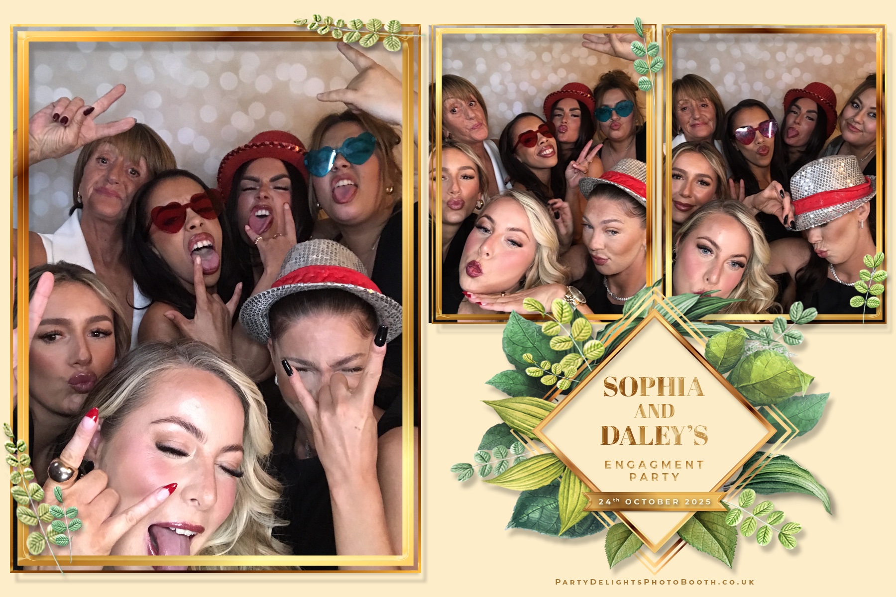 Sophia and Daley engagement party | View more photos from the event at gallery.partydelightsphotobooth.co.uk/u/PartyDelightsPhotoBooth/Sophia-and-Daley-engagement-party