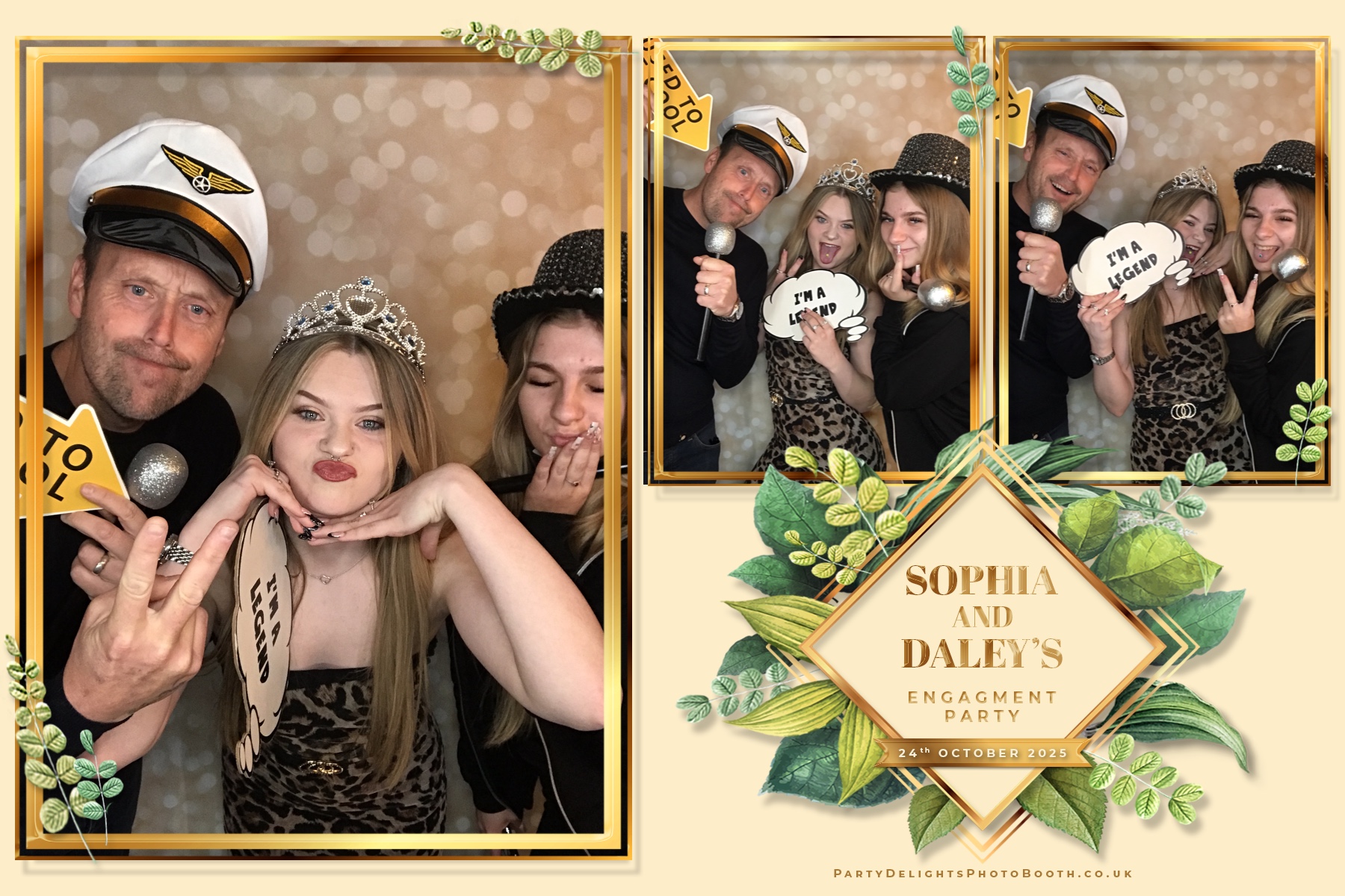 Sophia and Daley engagement party | View more photos from the event at gallery.partydelightsphotobooth.co.uk/u/PartyDelightsPhotoBooth/Sophia-and-Daley-engagement-party