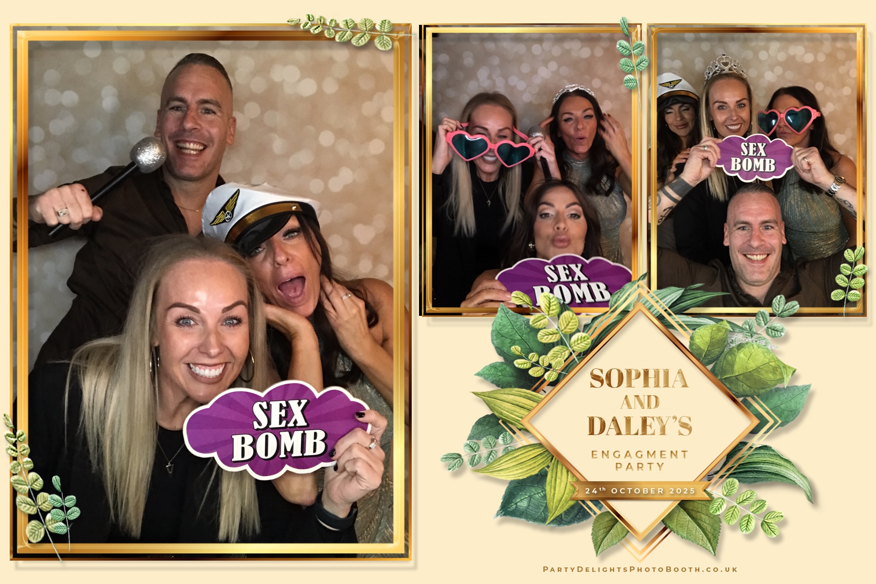 Sophia and Daley engagement party | View more photos from the event at gallery.partydelightsphotobooth.co.uk/u/PartyDelightsPhotoBooth/Sophia-and-Daley-engagement-party