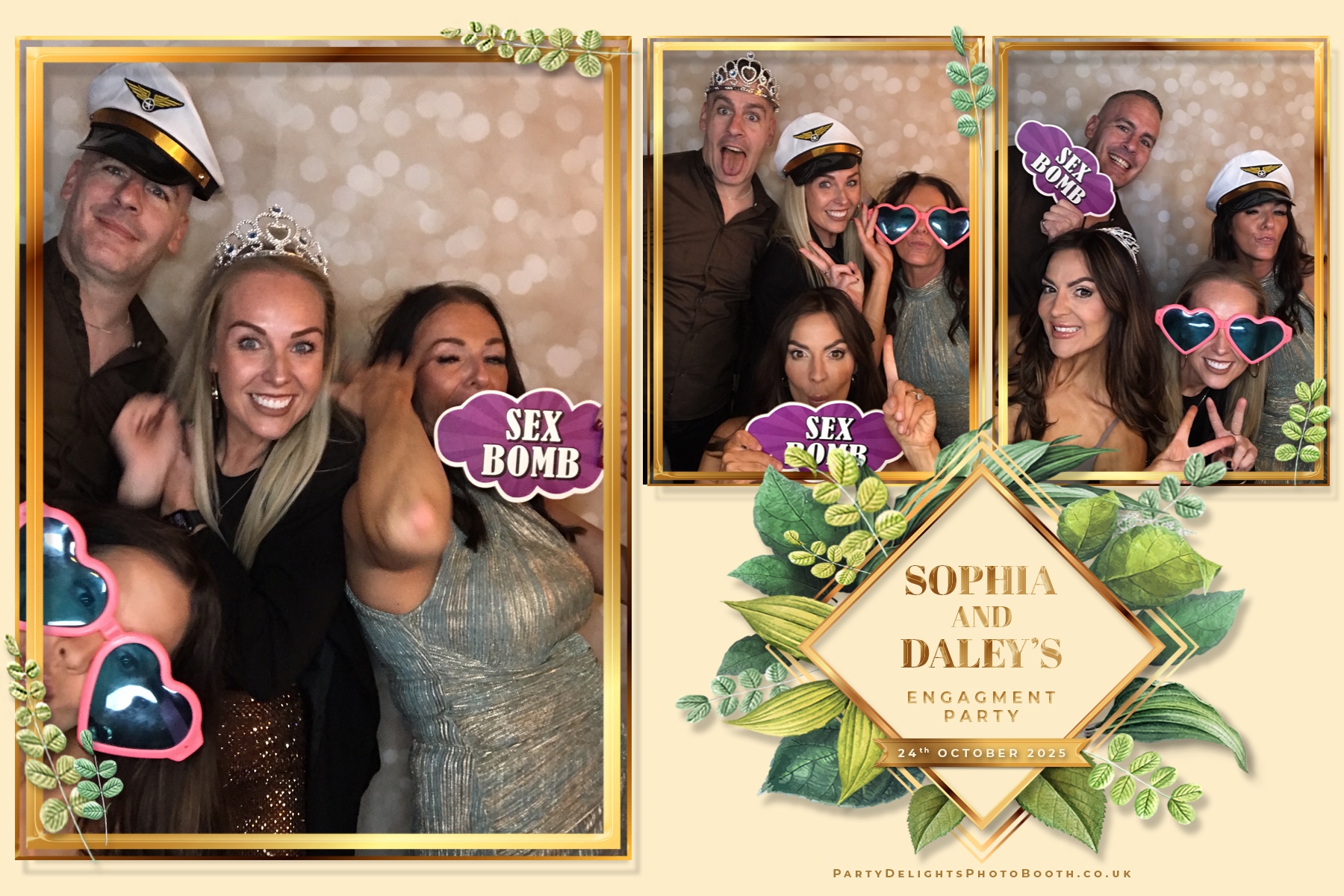 Sophia and Daley engagement party | View more photos from the event at gallery.partydelightsphotobooth.co.uk/u/PartyDelightsPhotoBooth/Sophia-and-Daley-engagement-party