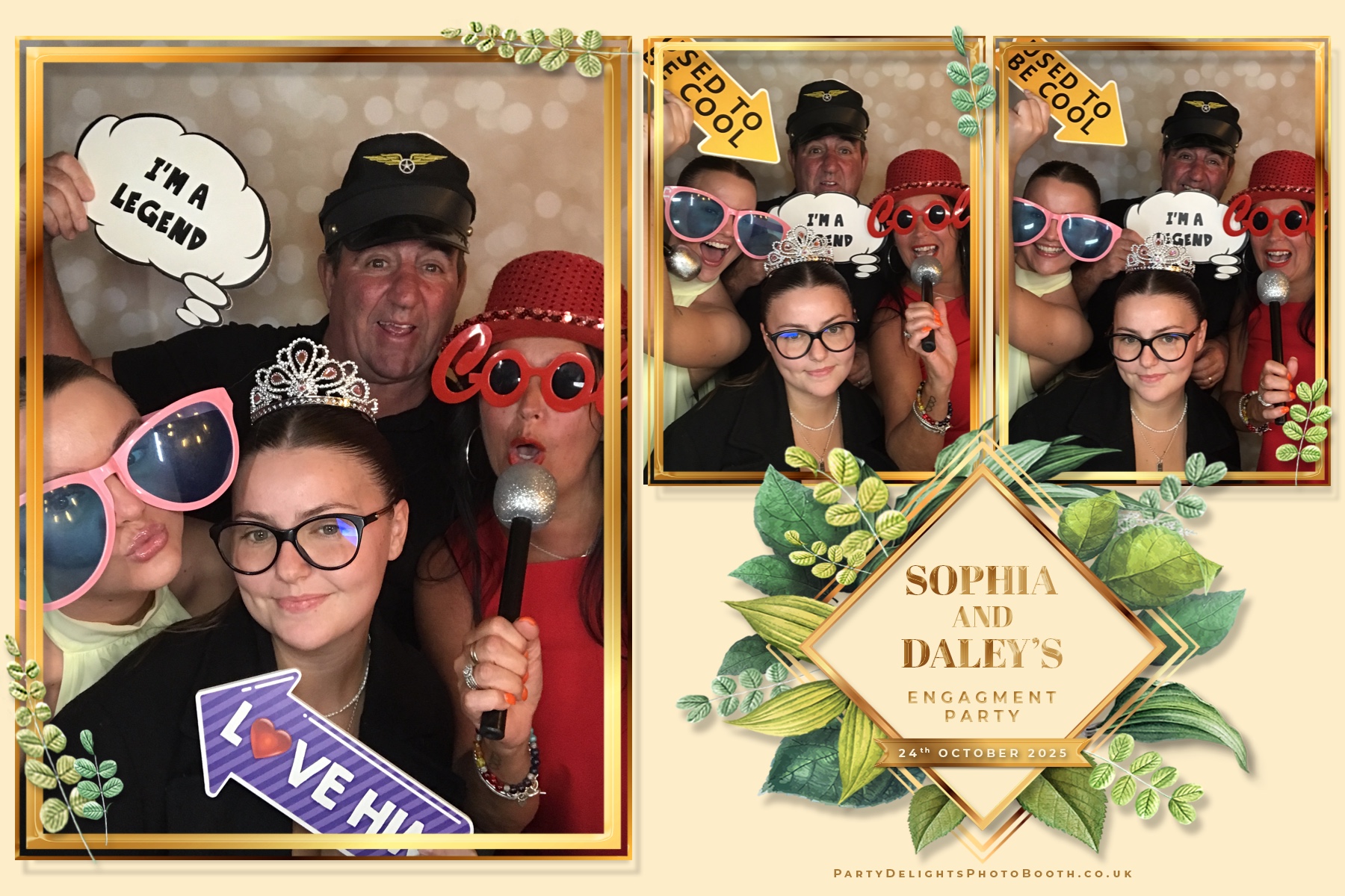 Sophia and Daley engagement party | View more photos from the event at gallery.partydelightsphotobooth.co.uk/u/PartyDelightsPhotoBooth/Sophia-and-Daley-engagement-party