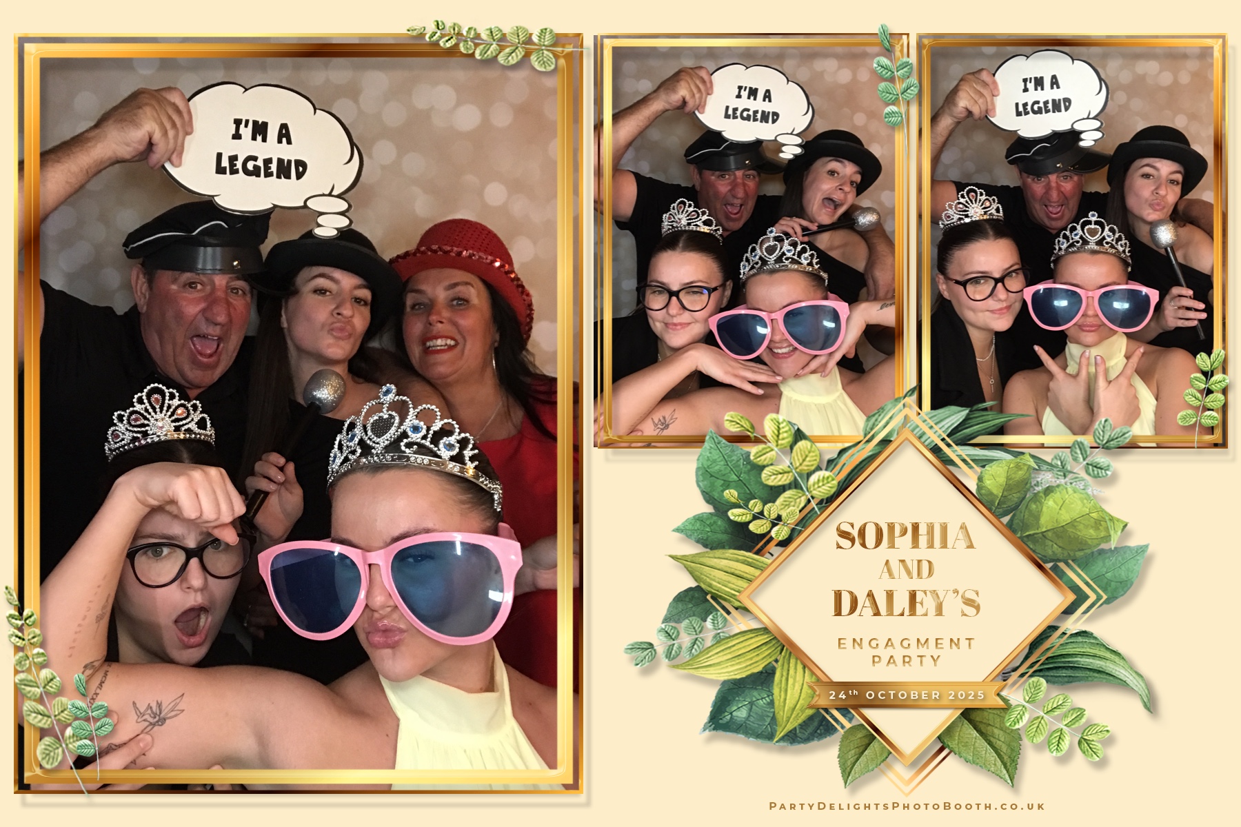 Sophia and Daley engagement party | View more photos from the event at gallery.partydelightsphotobooth.co.uk/u/PartyDelightsPhotoBooth/Sophia-and-Daley-engagement-party