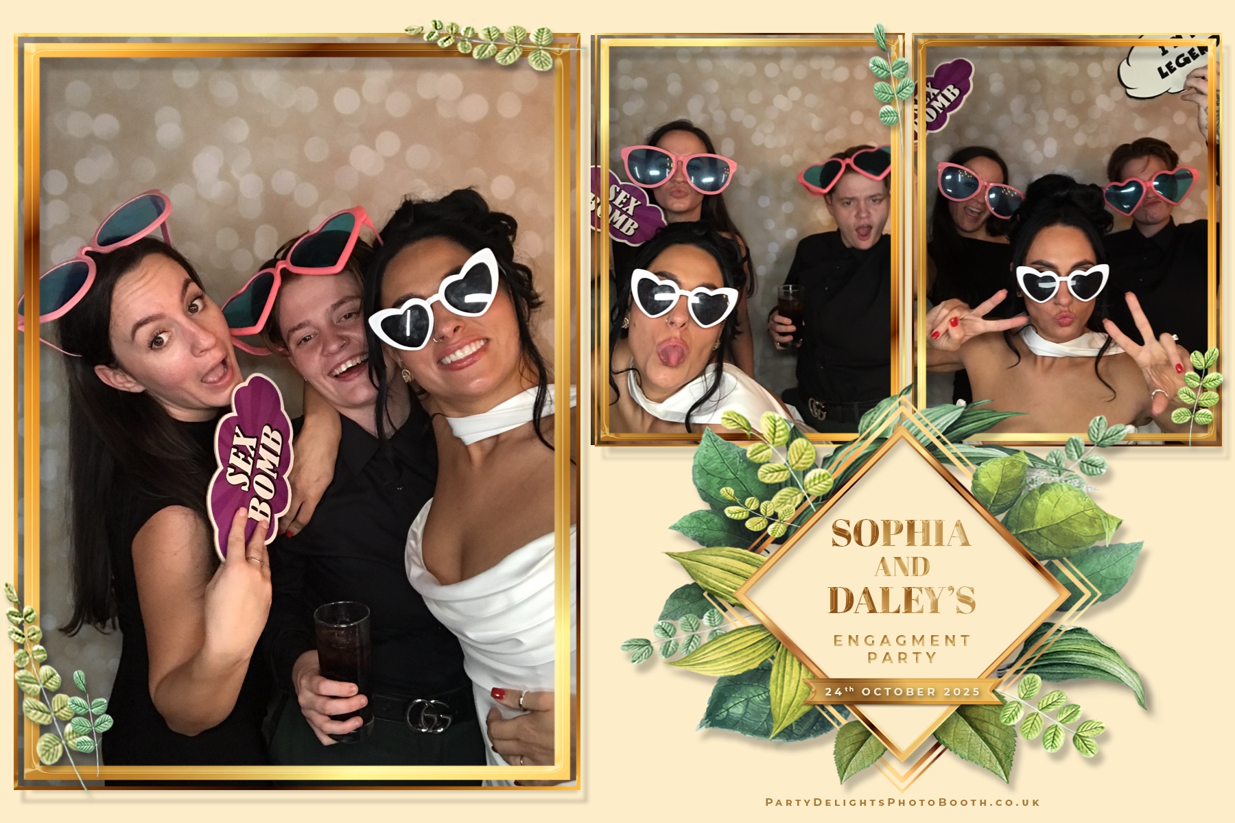 Sophia and Daley engagement party | View more photos from the event at gallery.partydelightsphotobooth.co.uk/u/PartyDelightsPhotoBooth/Sophia-and-Daley-engagement-party
