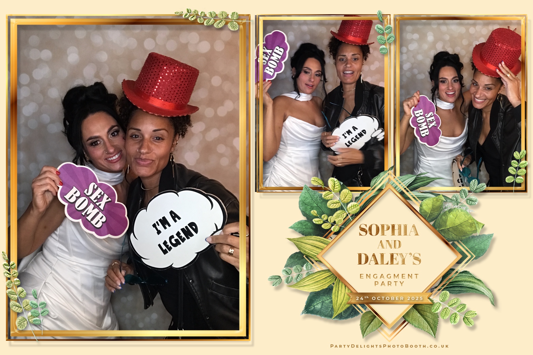 Sophia and Daley engagement party | View more photos from the event at gallery.partydelightsphotobooth.co.uk/u/PartyDelightsPhotoBooth/Sophia-and-Daley-engagement-party