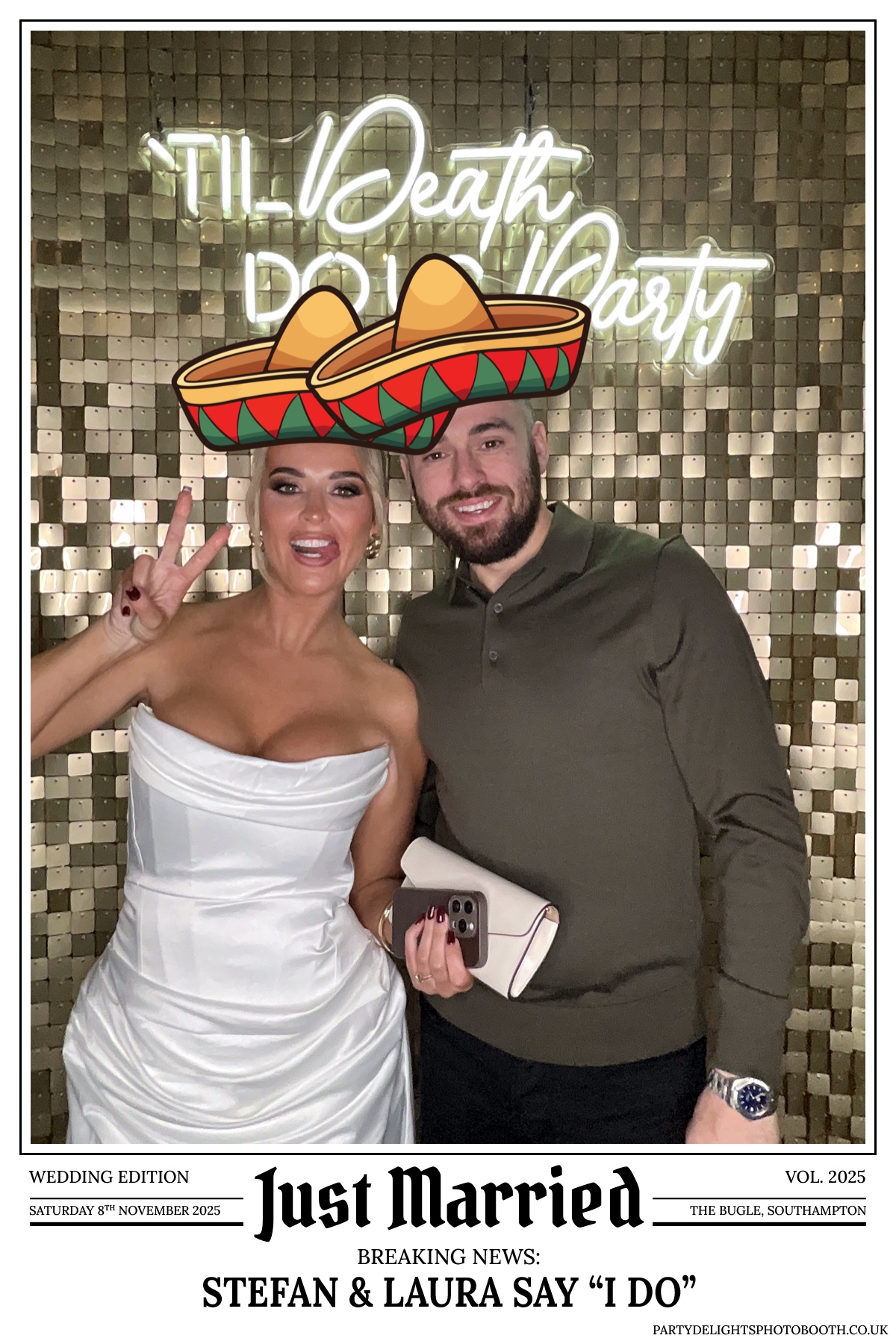 Stefan & Laura's Wedding Reception | View more photos from the event at gallery.partydelightsphotobooth.co.uk/u/PartyDelightsPhotoBooth/Stefan-Lauras-Wedding-Reception