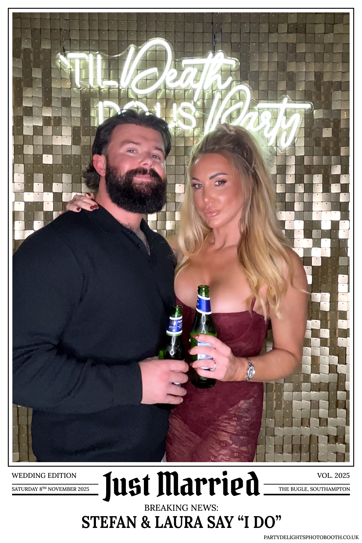 Stefan & Laura's Wedding Reception | View more photos from the event at gallery.partydelightsphotobooth.co.uk/u/PartyDelightsPhotoBooth/Stefan-Lauras-Wedding-Reception