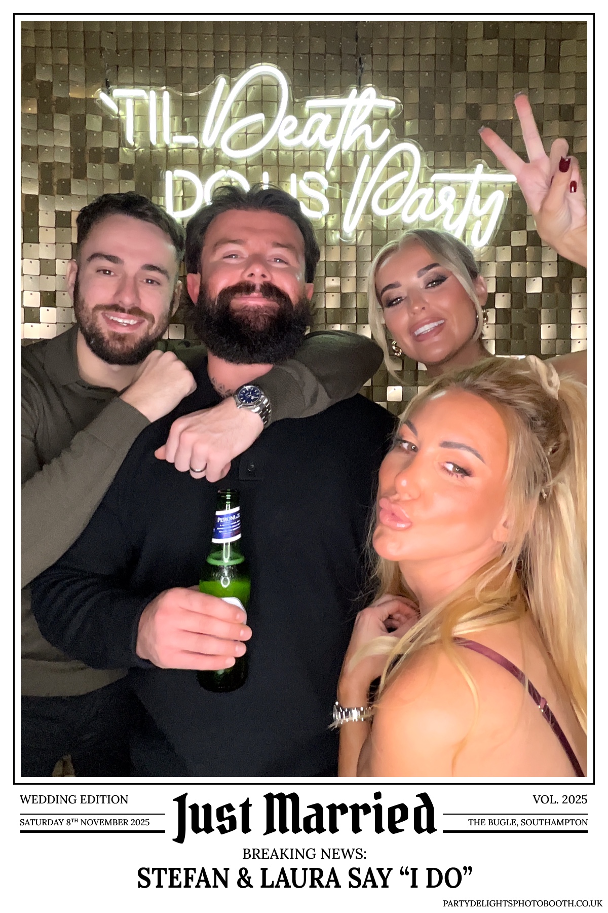 Stefan & Laura's Wedding Reception | View more photos from the event at gallery.partydelightsphotobooth.co.uk/u/PartyDelightsPhotoBooth/Stefan-Lauras-Wedding-Reception