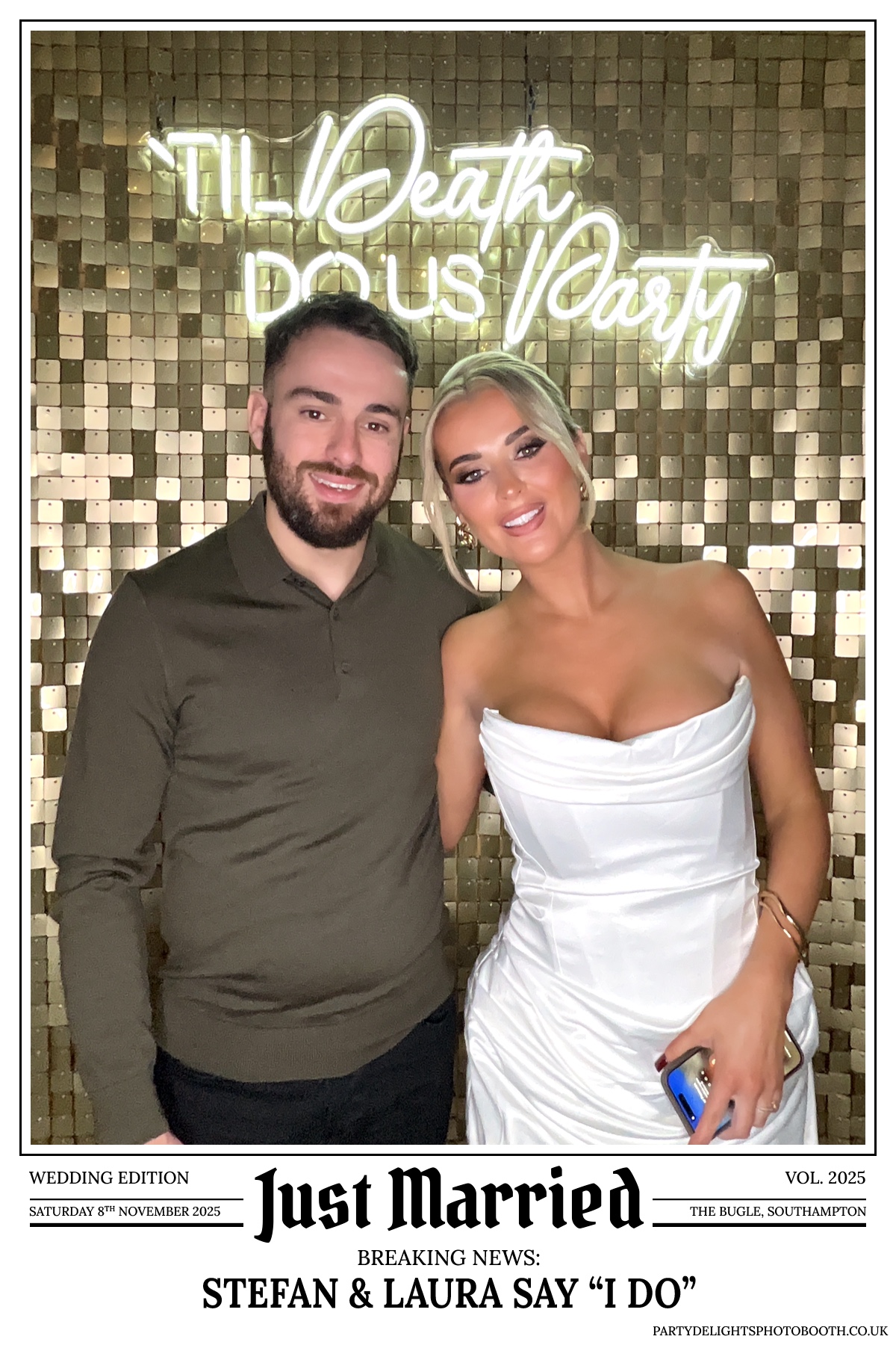 Stefan & Laura's Wedding Reception | View more photos from the event at gallery.partydelightsphotobooth.co.uk/u/PartyDelightsPhotoBooth/Stefan-Lauras-Wedding-Reception