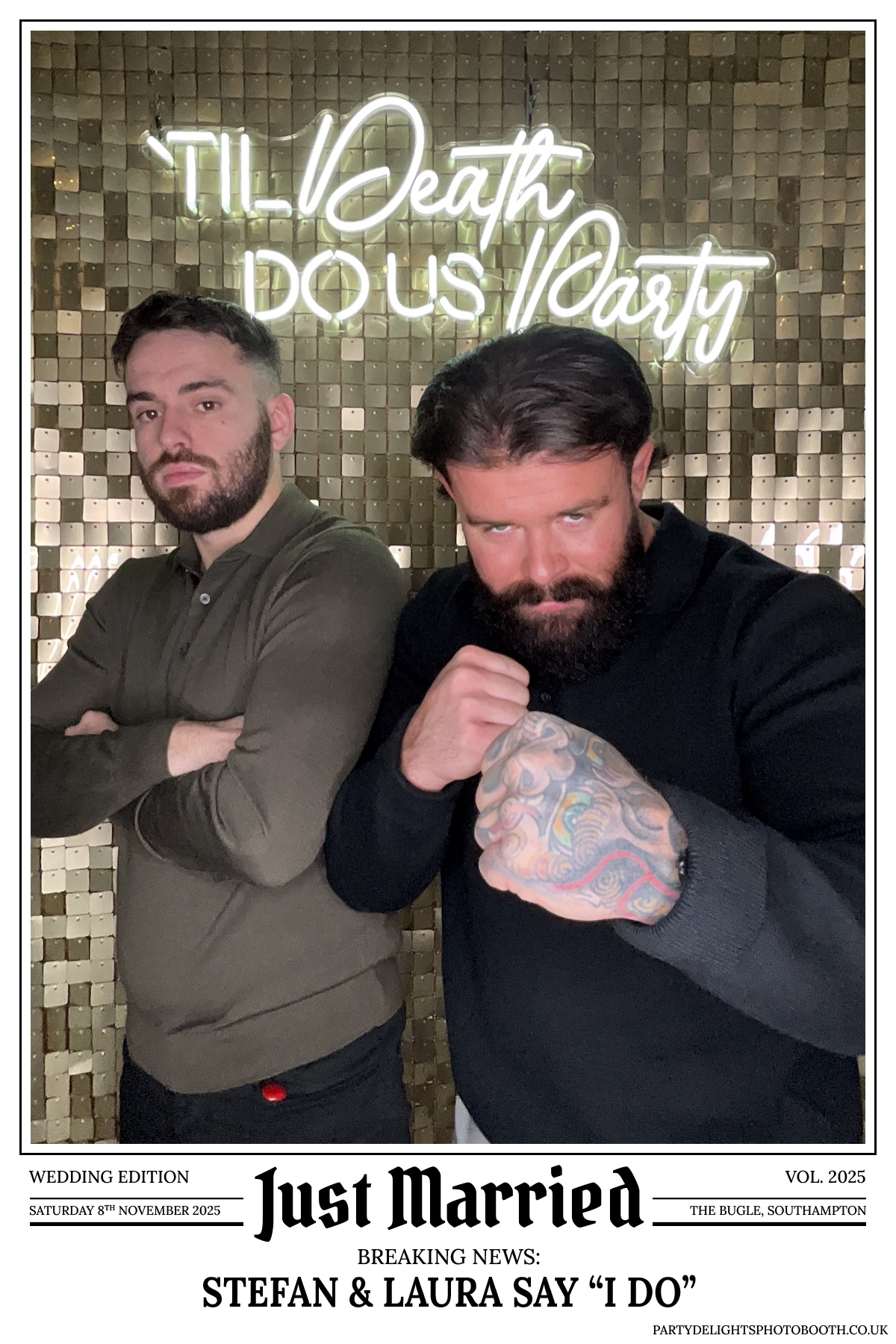 Stefan & Laura's Wedding Reception | View more photos from the event at gallery.partydelightsphotobooth.co.uk/u/PartyDelightsPhotoBooth/Stefan-Lauras-Wedding-Reception