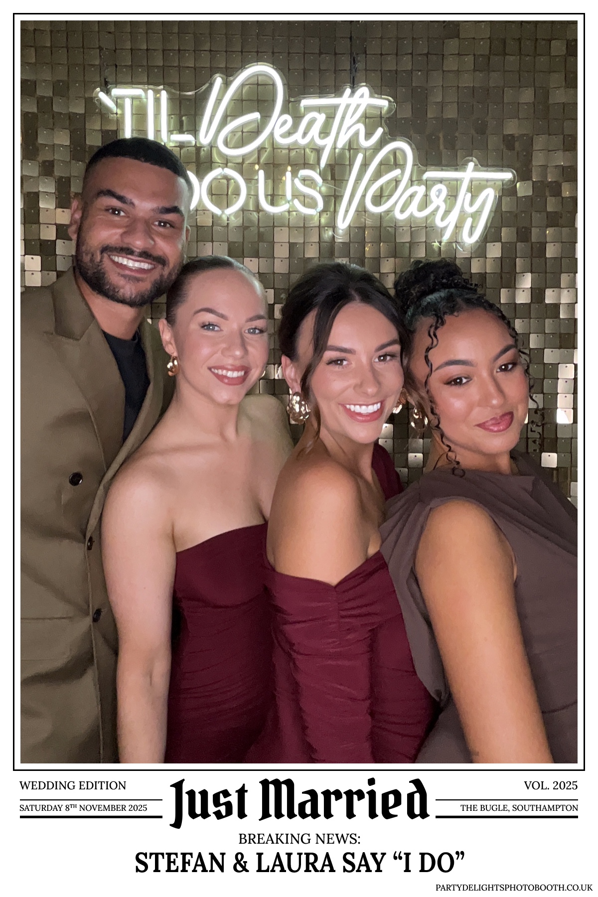 Stefan & Laura's Wedding Reception | View more photos from the event at gallery.partydelightsphotobooth.co.uk/u/PartyDelightsPhotoBooth/Stefan-Lauras-Wedding-Reception