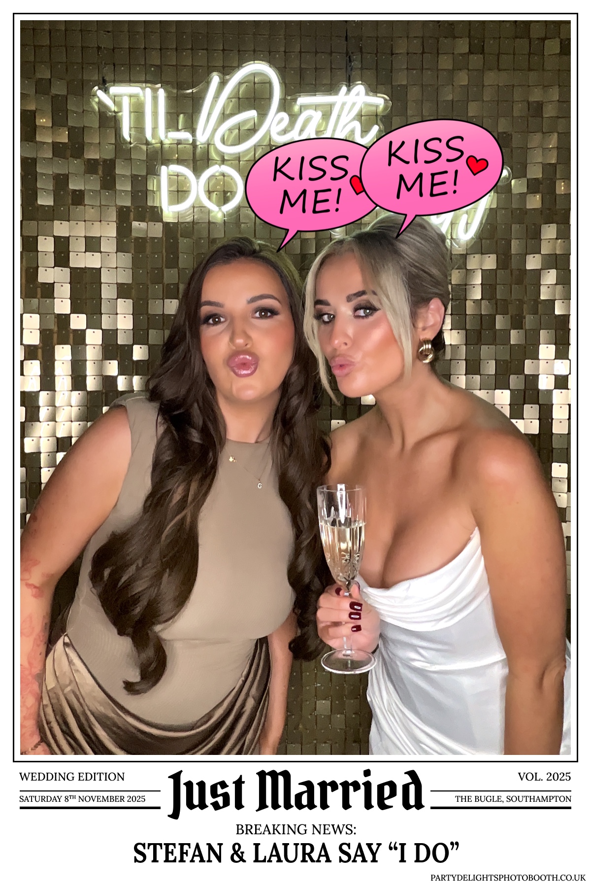 Stefan & Laura's Wedding Reception | View more photos from the event at gallery.partydelightsphotobooth.co.uk/u/PartyDelightsPhotoBooth/Stefan-Lauras-Wedding-Reception