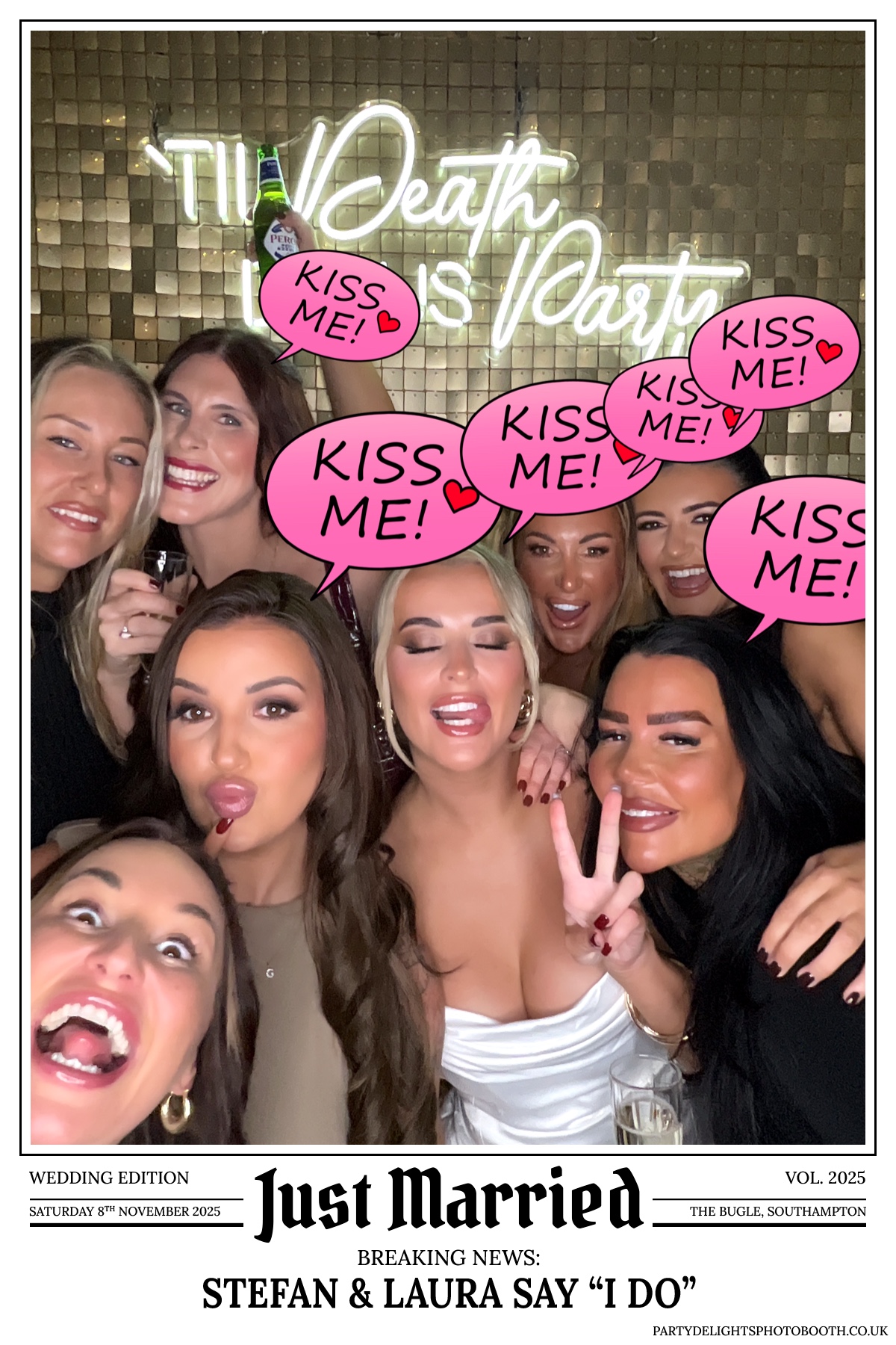 Stefan & Laura's Wedding Reception | View more photos from the event at gallery.partydelightsphotobooth.co.uk/u/PartyDelightsPhotoBooth/Stefan-Lauras-Wedding-Reception