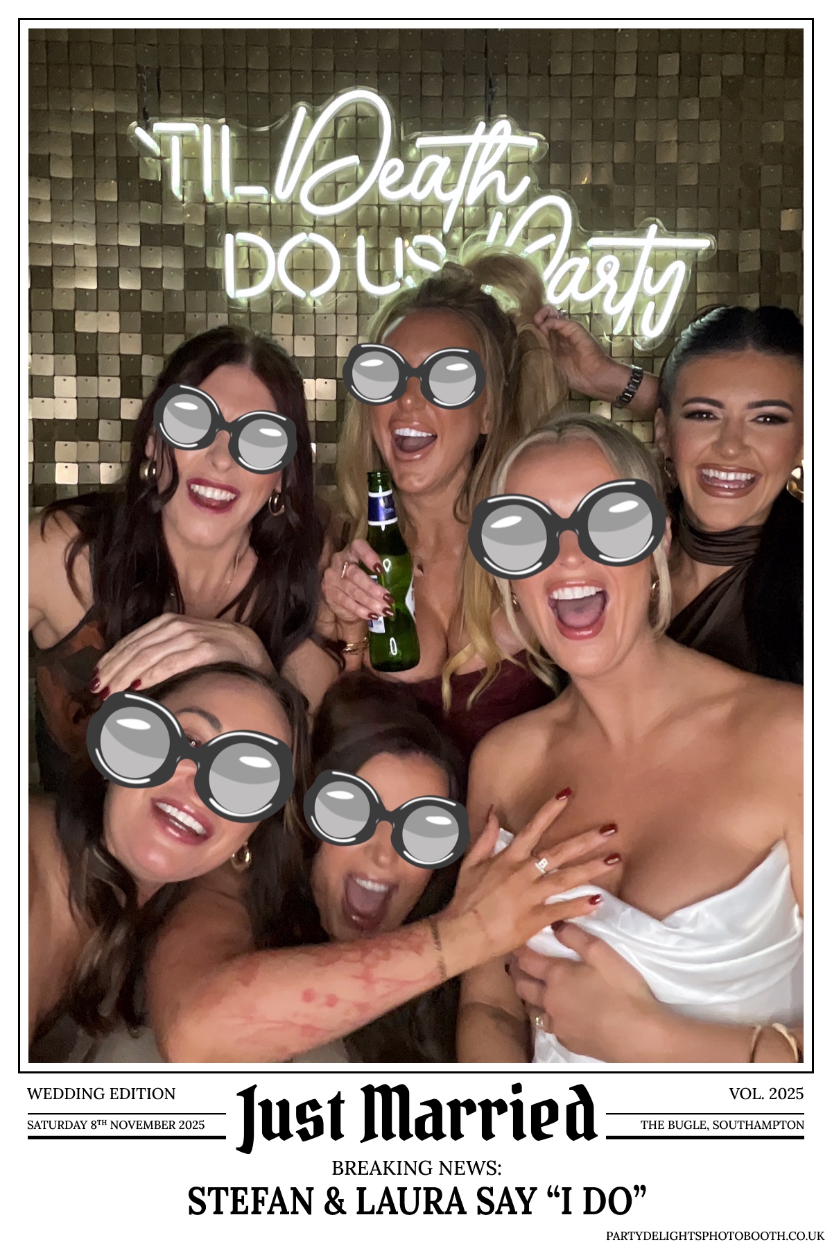 Stefan & Laura's Wedding Reception | View more photos from the event at gallery.partydelightsphotobooth.co.uk/u/PartyDelightsPhotoBooth/Stefan-Lauras-Wedding-Reception