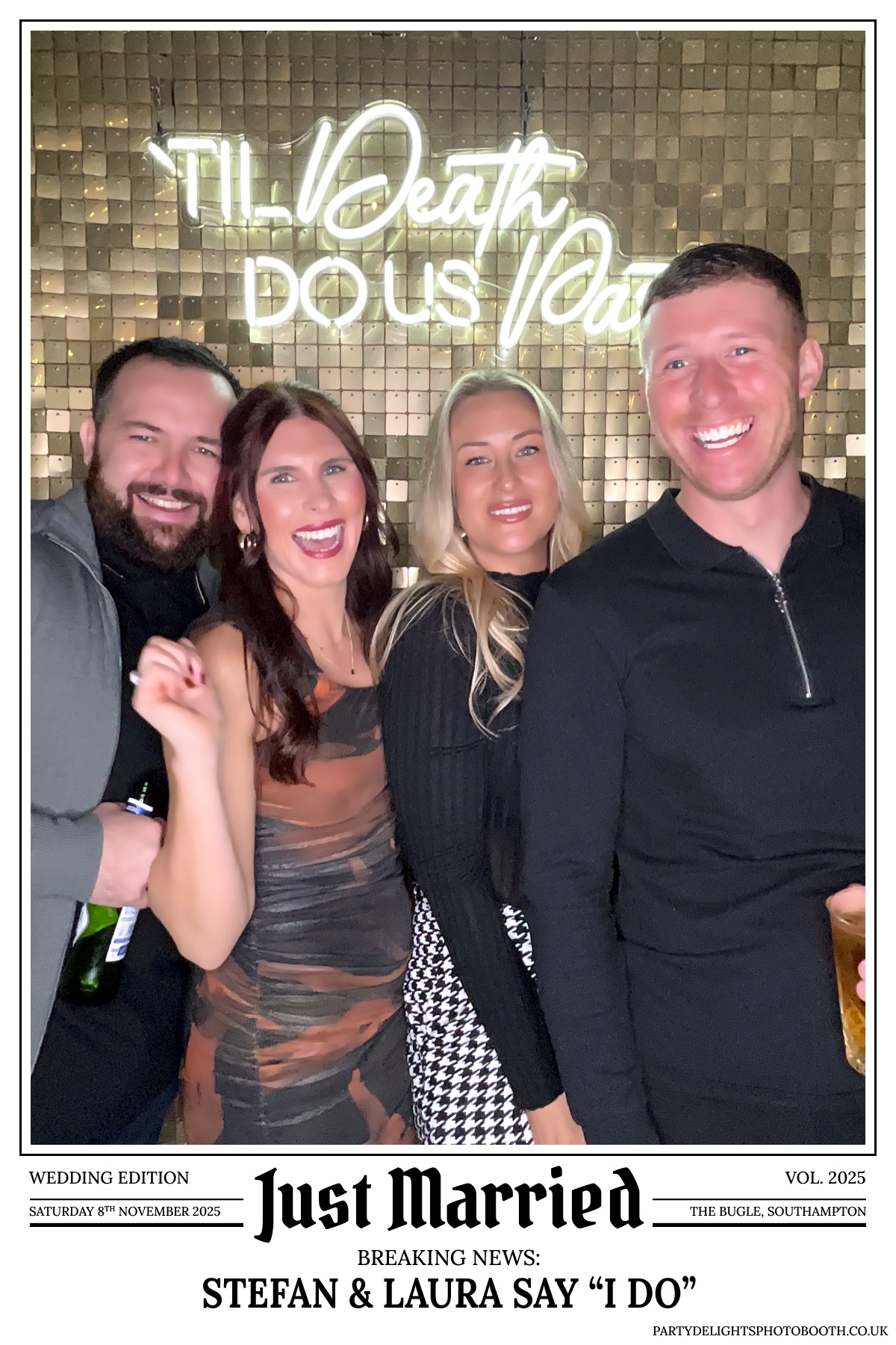 Stefan & Laura's Wedding Reception | View more photos from the event at gallery.partydelightsphotobooth.co.uk/u/PartyDelightsPhotoBooth/Stefan-Lauras-Wedding-Reception