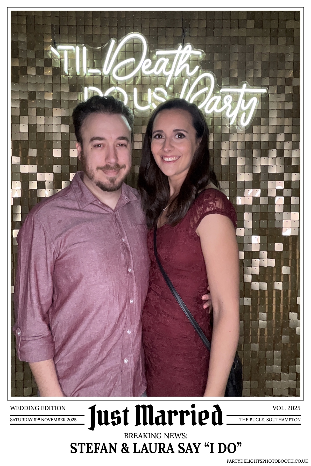 Stefan & Laura's Wedding Reception | View more photos from the event at gallery.partydelightsphotobooth.co.uk/u/PartyDelightsPhotoBooth/Stefan-Lauras-Wedding-Reception