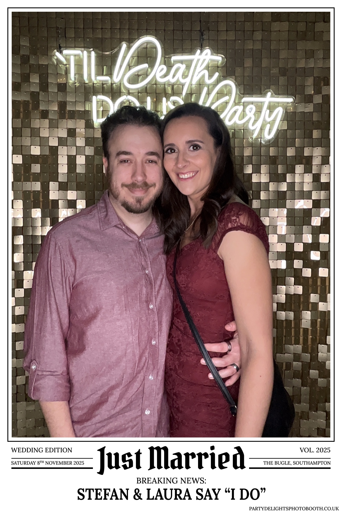 Stefan & Laura's Wedding Reception | View more photos from the event at gallery.partydelightsphotobooth.co.uk/u/PartyDelightsPhotoBooth/Stefan-Lauras-Wedding-Reception