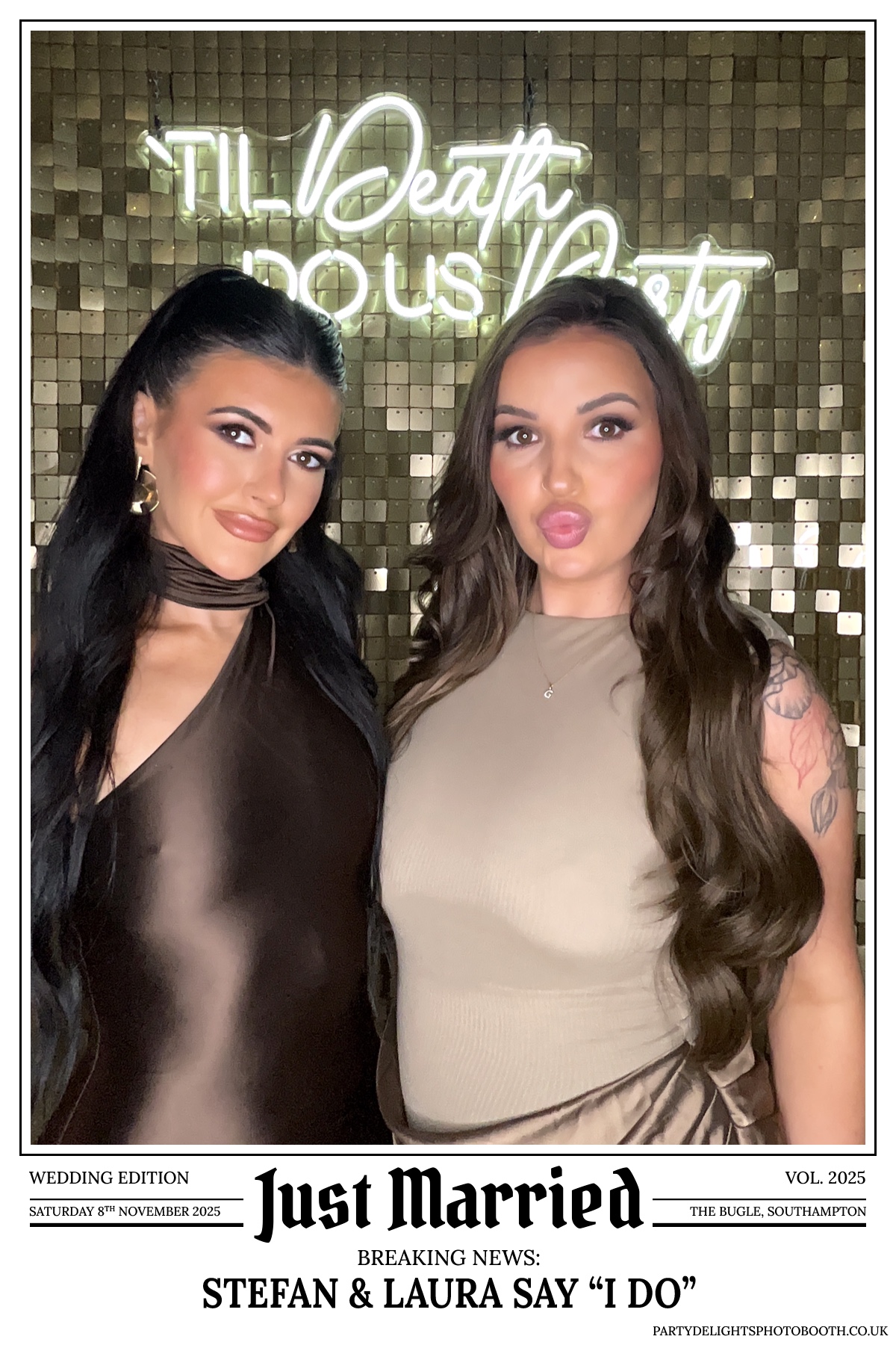 Stefan & Laura's Wedding Reception | View more photos from the event at gallery.partydelightsphotobooth.co.uk/u/PartyDelightsPhotoBooth/Stefan-Lauras-Wedding-Reception