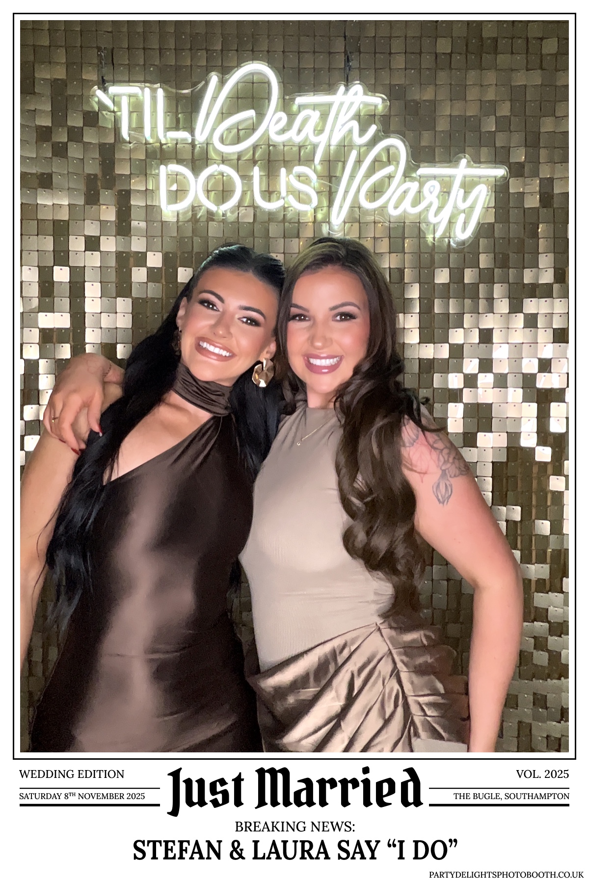 Stefan & Laura's Wedding Reception | View more photos from the event at gallery.partydelightsphotobooth.co.uk/u/PartyDelightsPhotoBooth/Stefan-Lauras-Wedding-Reception