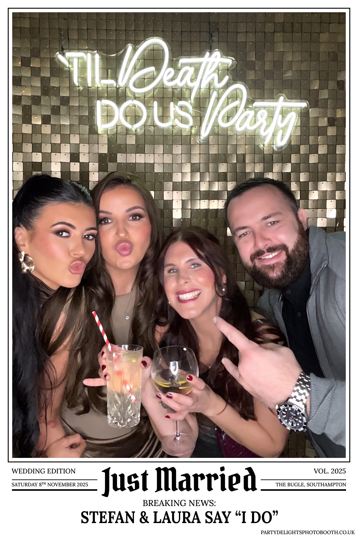 Stefan & Laura's Wedding Reception | View more photos from the event at gallery.partydelightsphotobooth.co.uk/u/PartyDelightsPhotoBooth/Stefan-Lauras-Wedding-Reception