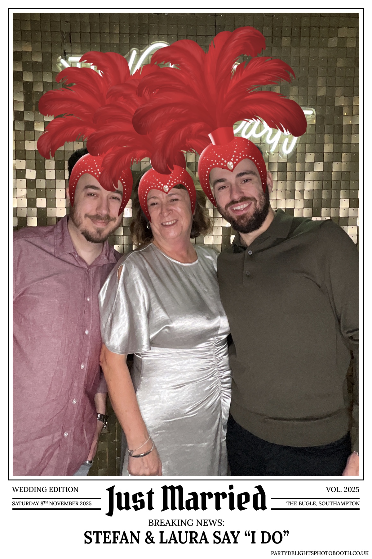 Stefan & Laura's Wedding Reception | View more photos from the event at gallery.partydelightsphotobooth.co.uk/u/PartyDelightsPhotoBooth/Stefan-Lauras-Wedding-Reception