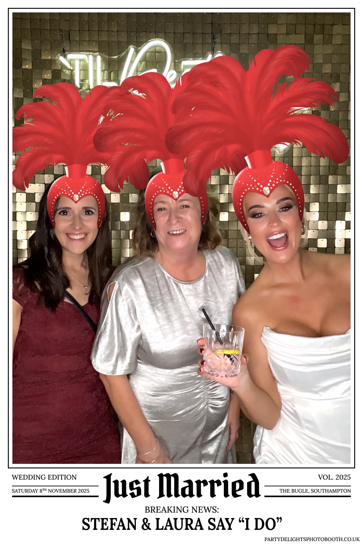 Stefan & Laura's Wedding Reception | View more photos from the event at gallery.partydelightsphotobooth.co.uk/u/PartyDelightsPhotoBooth/Stefan-Lauras-Wedding-Reception