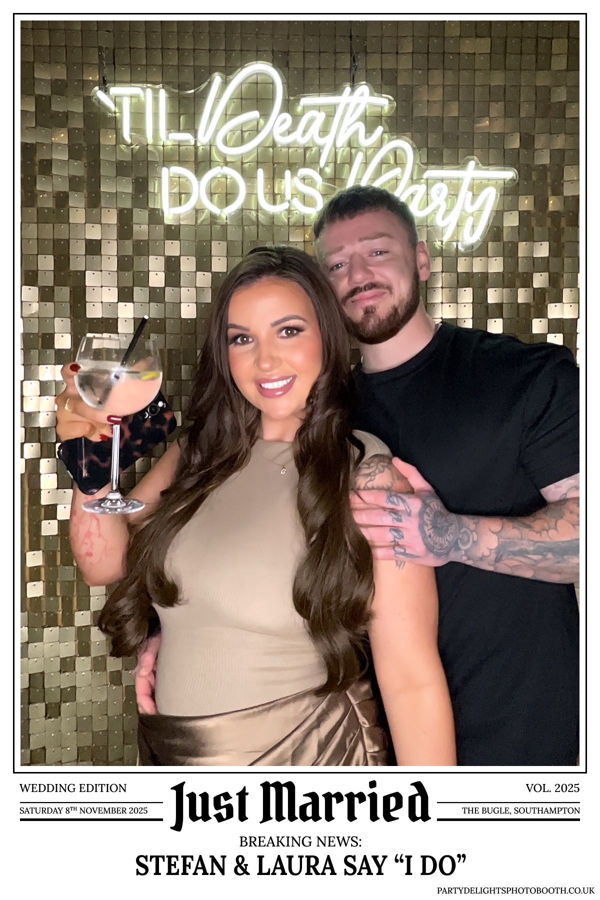 Stefan & Laura's Wedding Reception | View more photos from the event at gallery.partydelightsphotobooth.co.uk/u/PartyDelightsPhotoBooth/Stefan-Lauras-Wedding-Reception