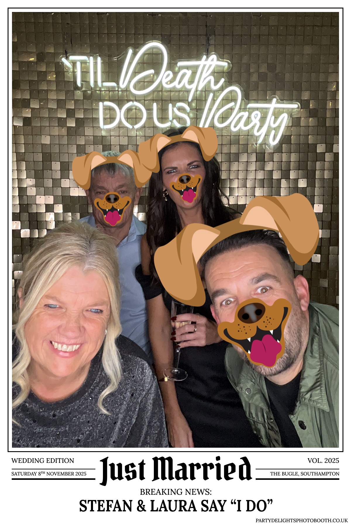 Stefan & Laura's Wedding Reception | View more photos from the event at gallery.partydelightsphotobooth.co.uk/u/PartyDelightsPhotoBooth/Stefan-Lauras-Wedding-Reception