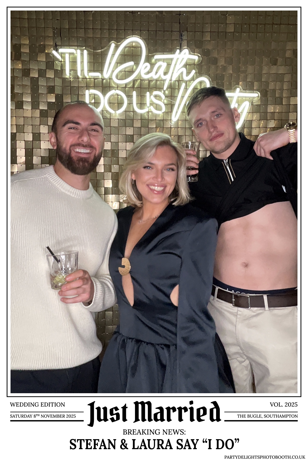 Stefan & Laura's Wedding Reception | View more photos from the event at gallery.partydelightsphotobooth.co.uk/u/PartyDelightsPhotoBooth/Stefan-Lauras-Wedding-Reception