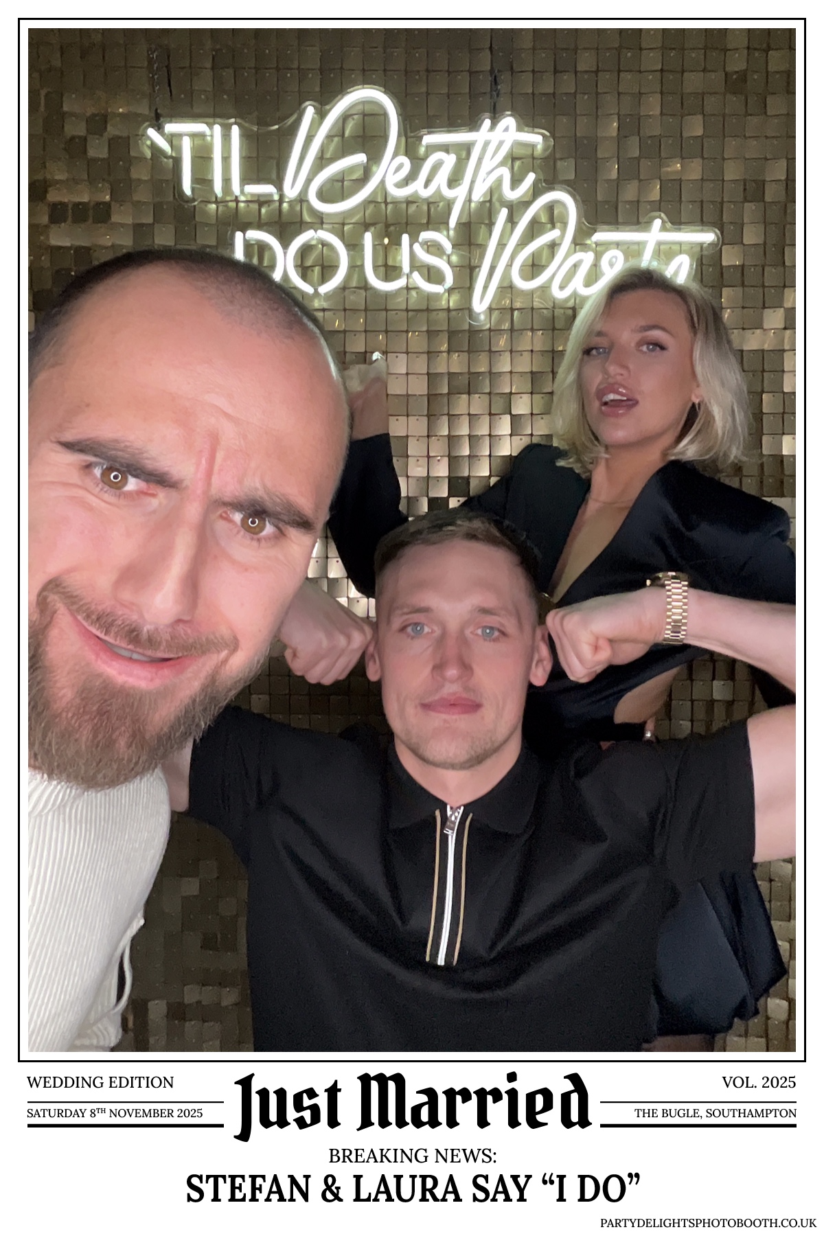 Stefan & Laura's Wedding Reception | View more photos from the event at gallery.partydelightsphotobooth.co.uk/u/PartyDelightsPhotoBooth/Stefan-Lauras-Wedding-Reception