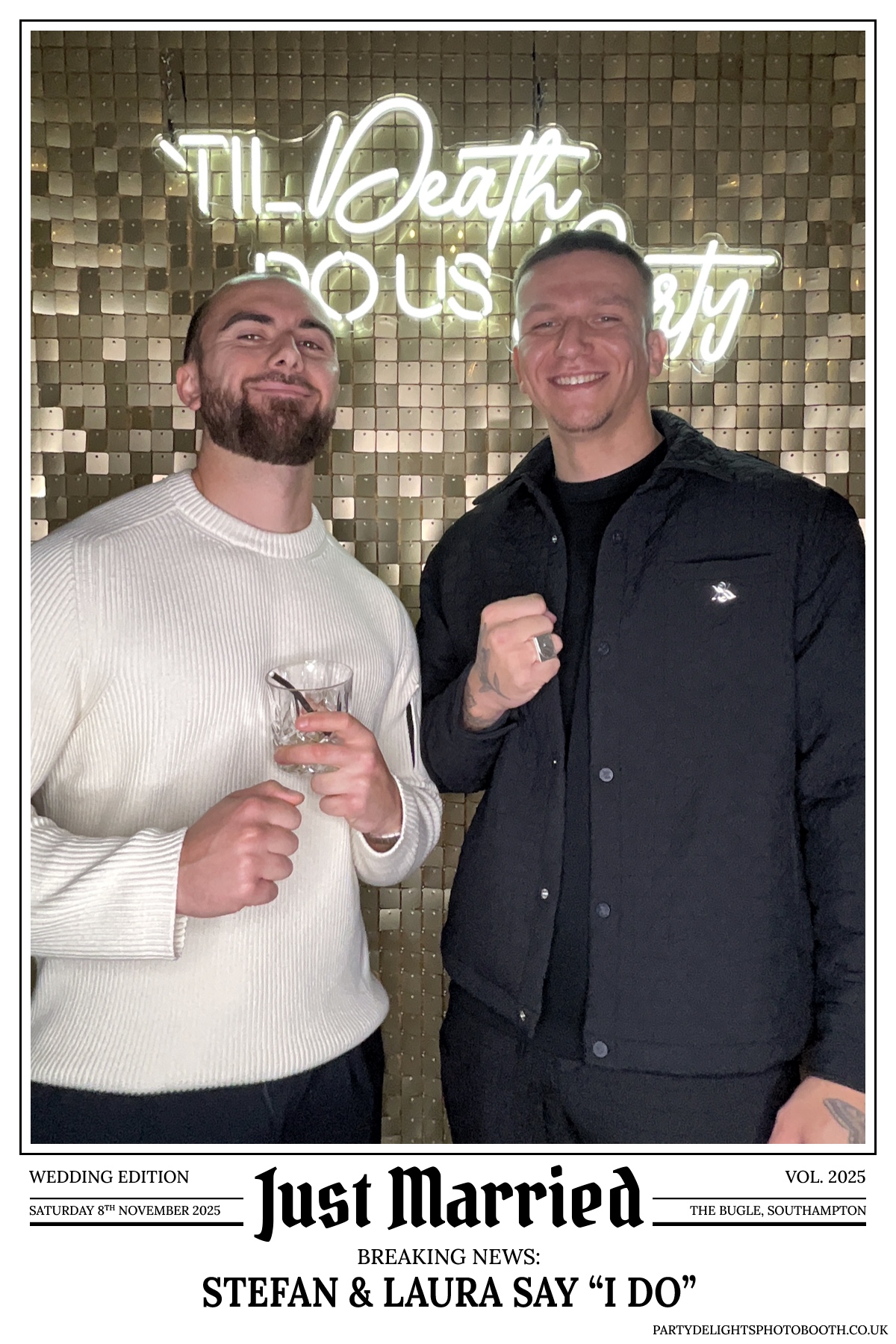 Stefan & Laura's Wedding Reception | View more photos from the event at gallery.partydelightsphotobooth.co.uk/u/PartyDelightsPhotoBooth/Stefan-Lauras-Wedding-Reception