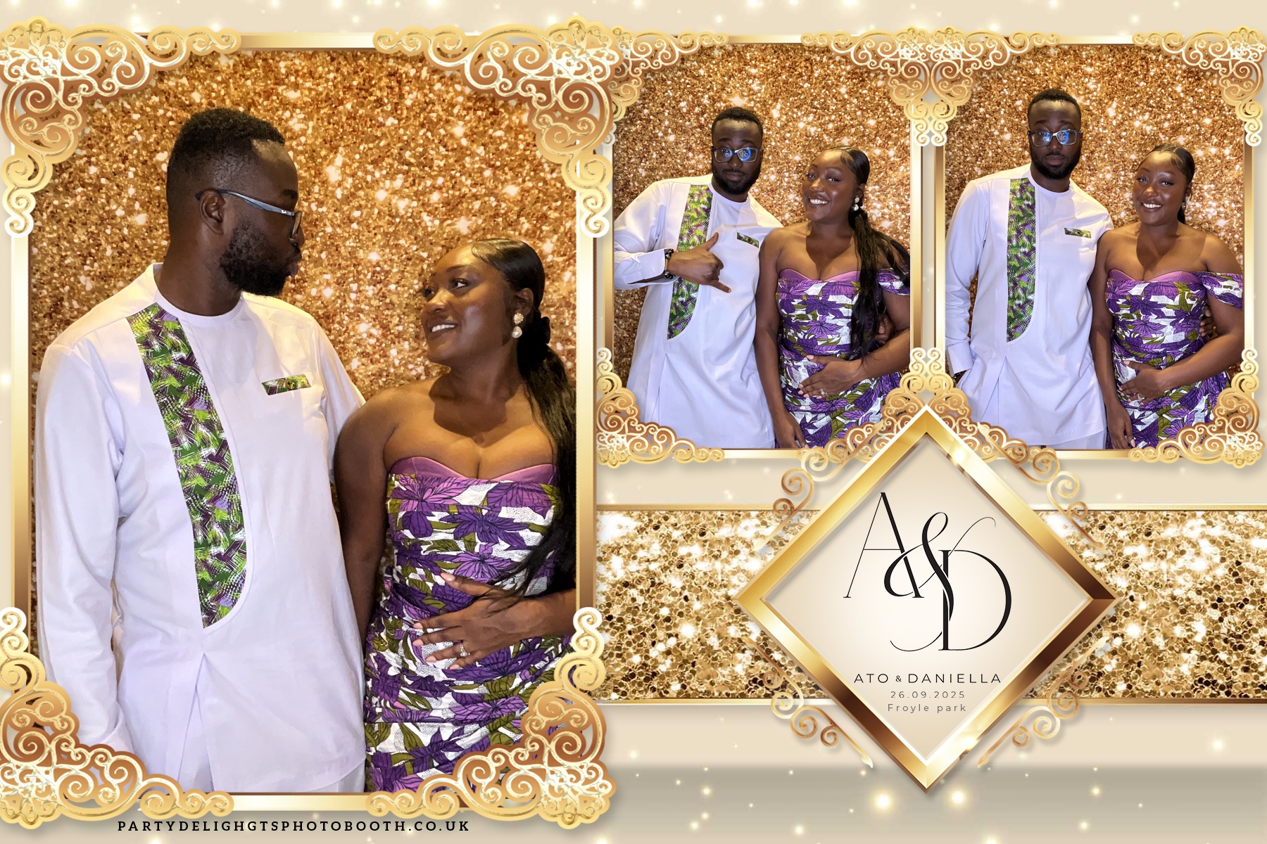 The Wedding of Ato and Daniella | View more photos from the event at gallery.partydelightsphotobooth.co.uk/u/PartyDelightsPhotoBooth/The-Wedding-of-Ato-and-Daniella