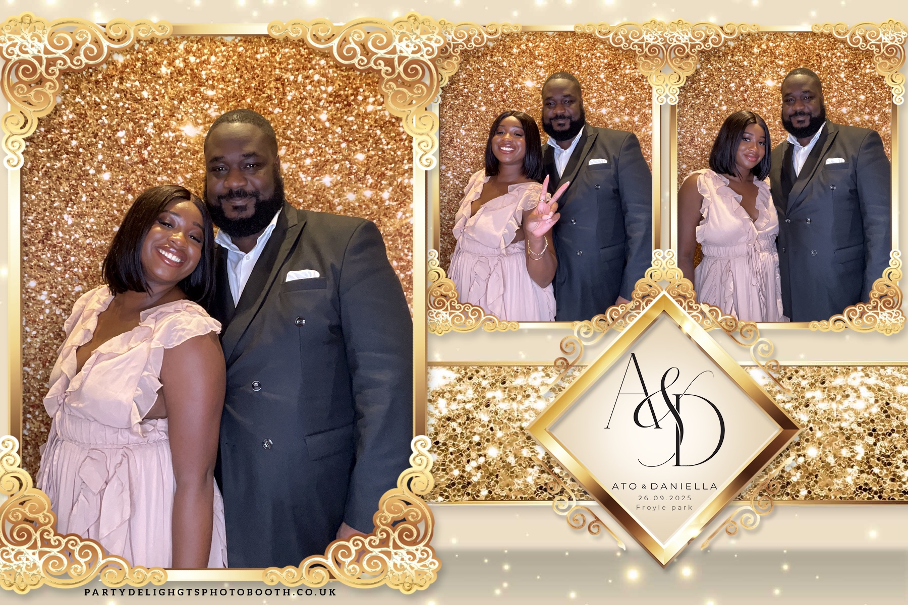 The Wedding of Ato and Daniella | View more photos from the event at gallery.partydelightsphotobooth.co.uk/u/PartyDelightsPhotoBooth/The-Wedding-of-Ato-and-Daniella