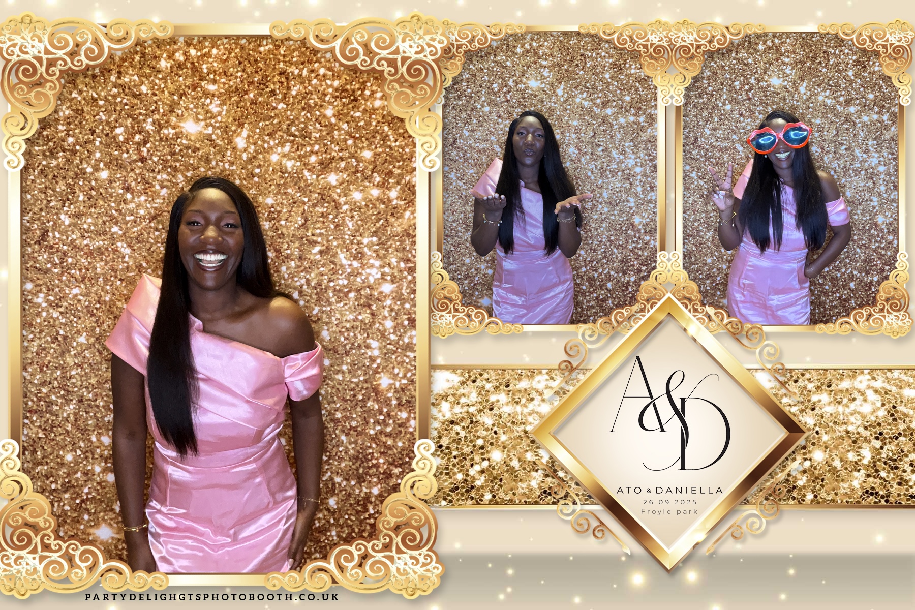 The Wedding of Ato and Daniella | View more photos from the event at gallery.partydelightsphotobooth.co.uk/u/PartyDelightsPhotoBooth/The-Wedding-of-Ato-and-Daniella