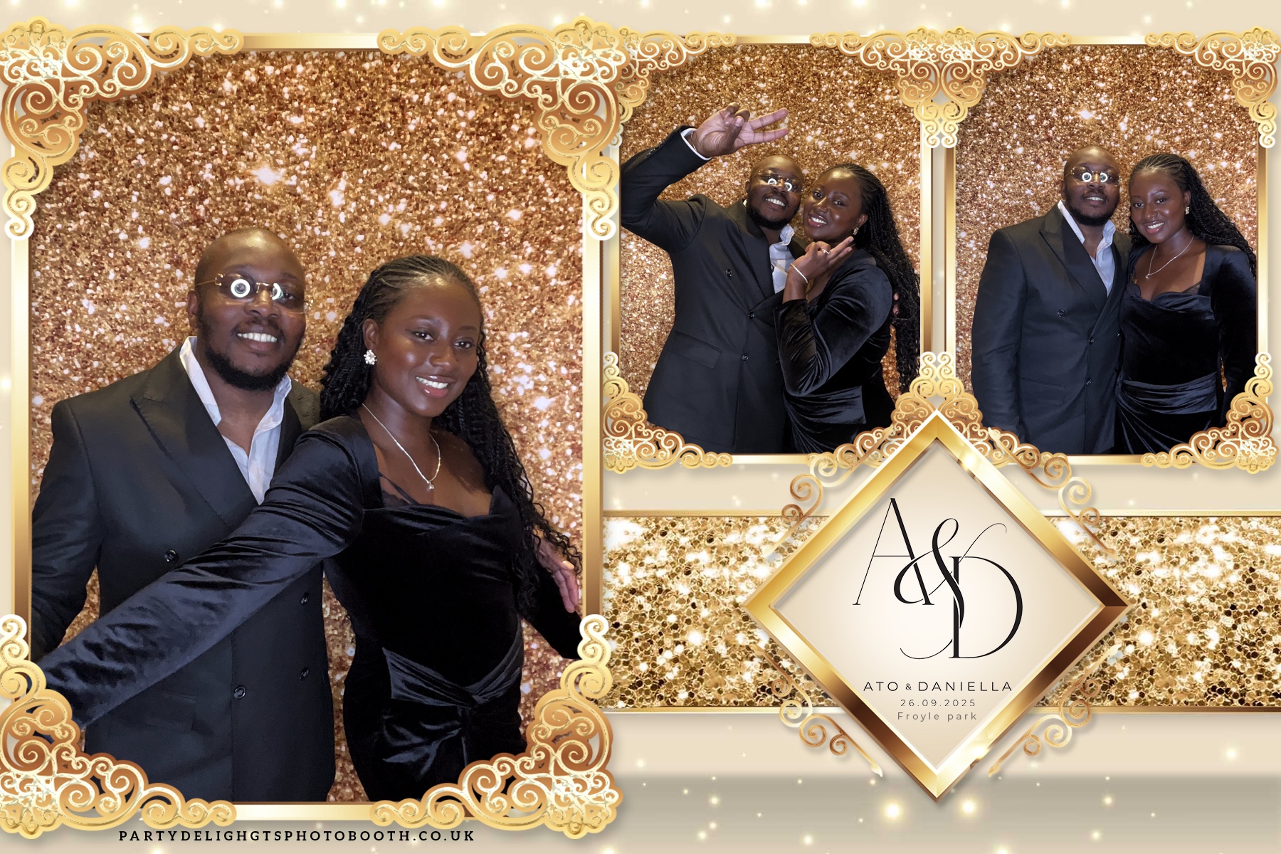 The Wedding of Ato and Daniella | View more photos from the event at gallery.partydelightsphotobooth.co.uk/u/PartyDelightsPhotoBooth/The-Wedding-of-Ato-and-Daniella