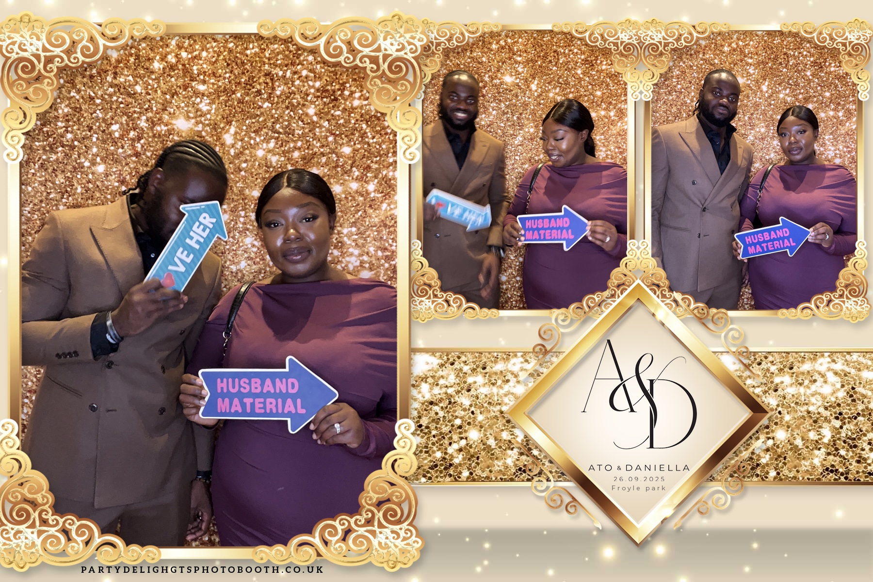 The Wedding of Ato and Daniella | View more photos from the event at gallery.partydelightsphotobooth.co.uk/u/PartyDelightsPhotoBooth/The-Wedding-of-Ato-and-Daniella