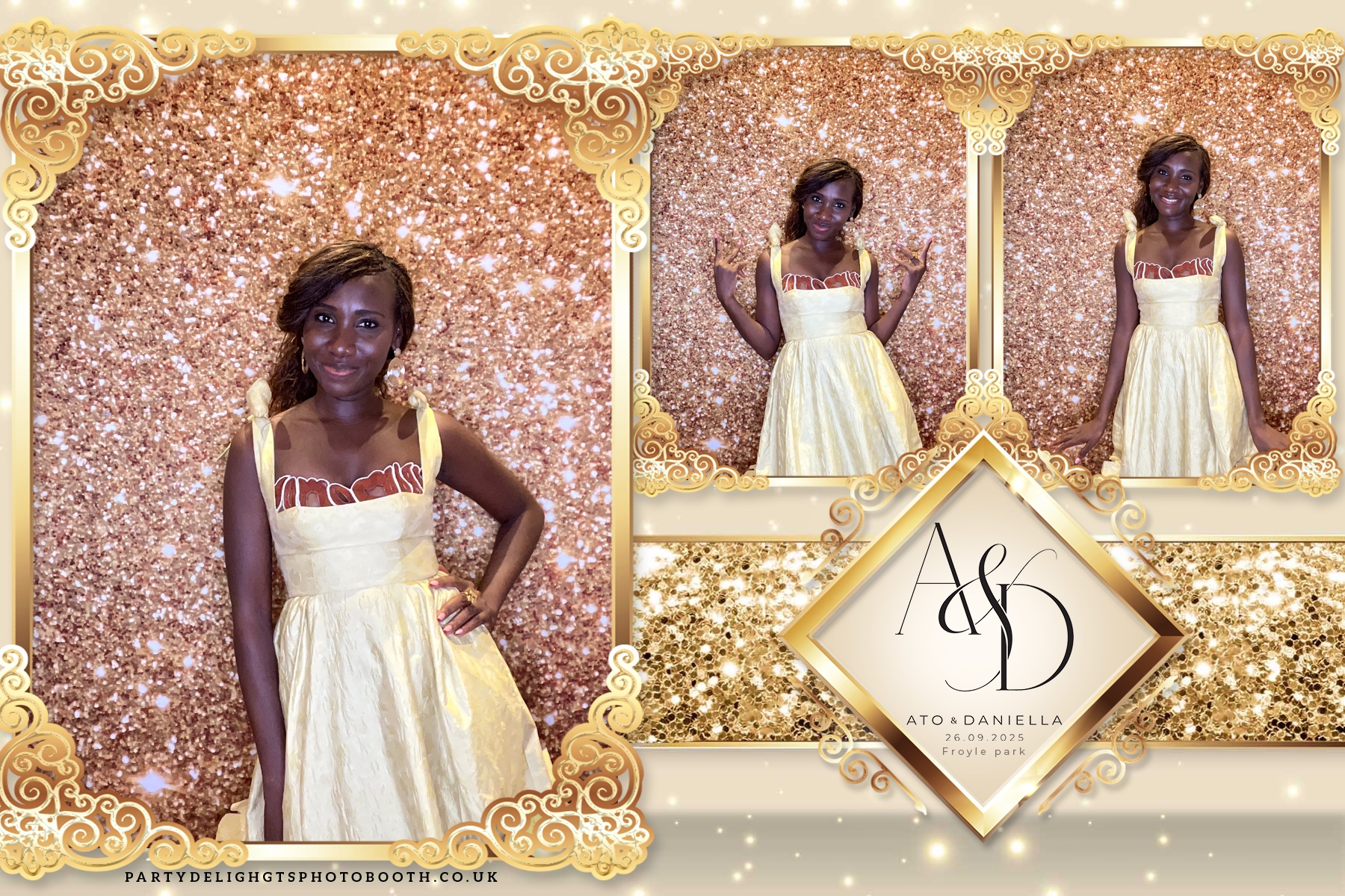 The Wedding of Ato and Daniella | View more photos from the event at gallery.partydelightsphotobooth.co.uk/u/PartyDelightsPhotoBooth/The-Wedding-of-Ato-and-Daniella