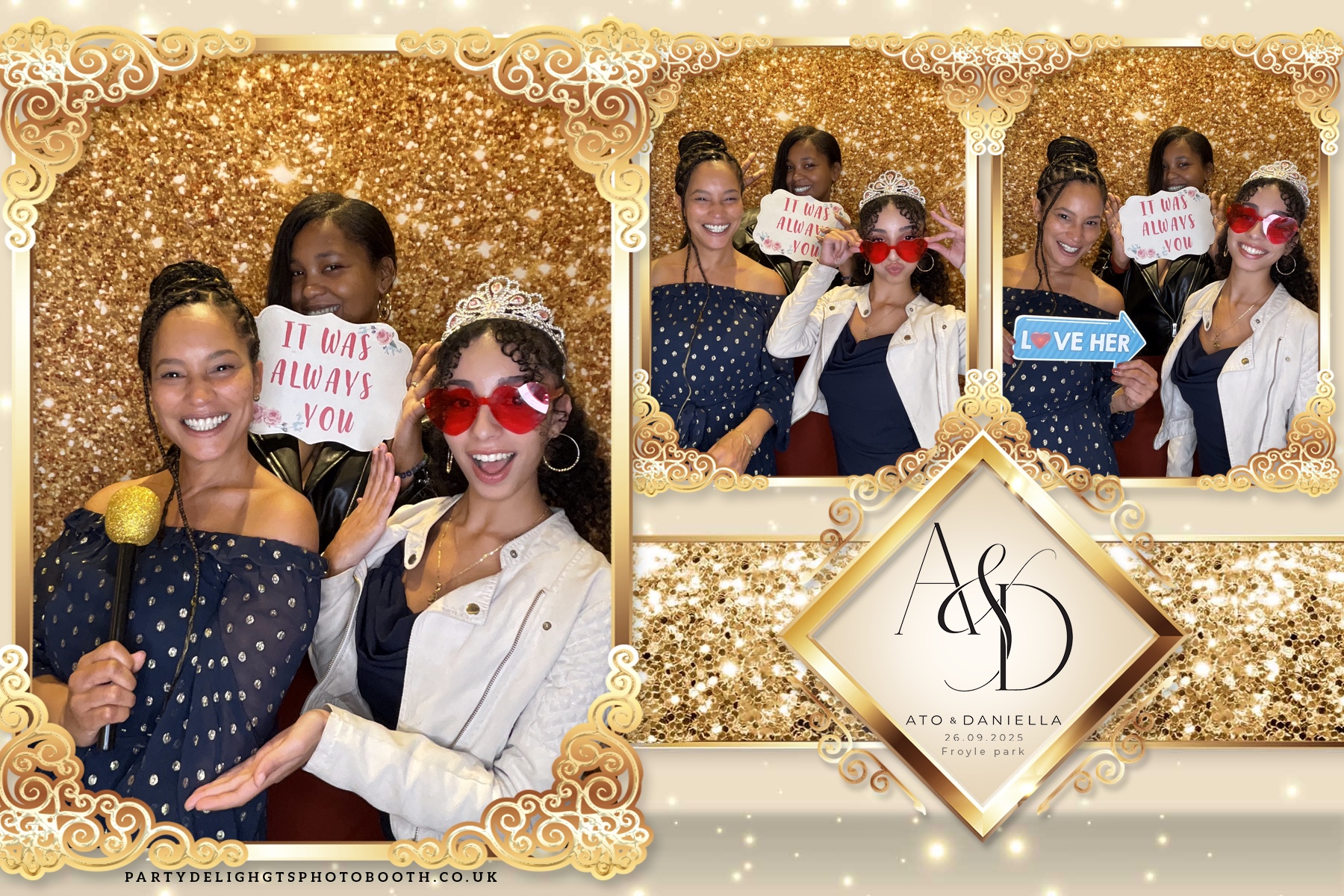 The Wedding of Ato and Daniella | View more photos from the event at gallery.partydelightsphotobooth.co.uk/u/PartyDelightsPhotoBooth/The-Wedding-of-Ato-and-Daniella