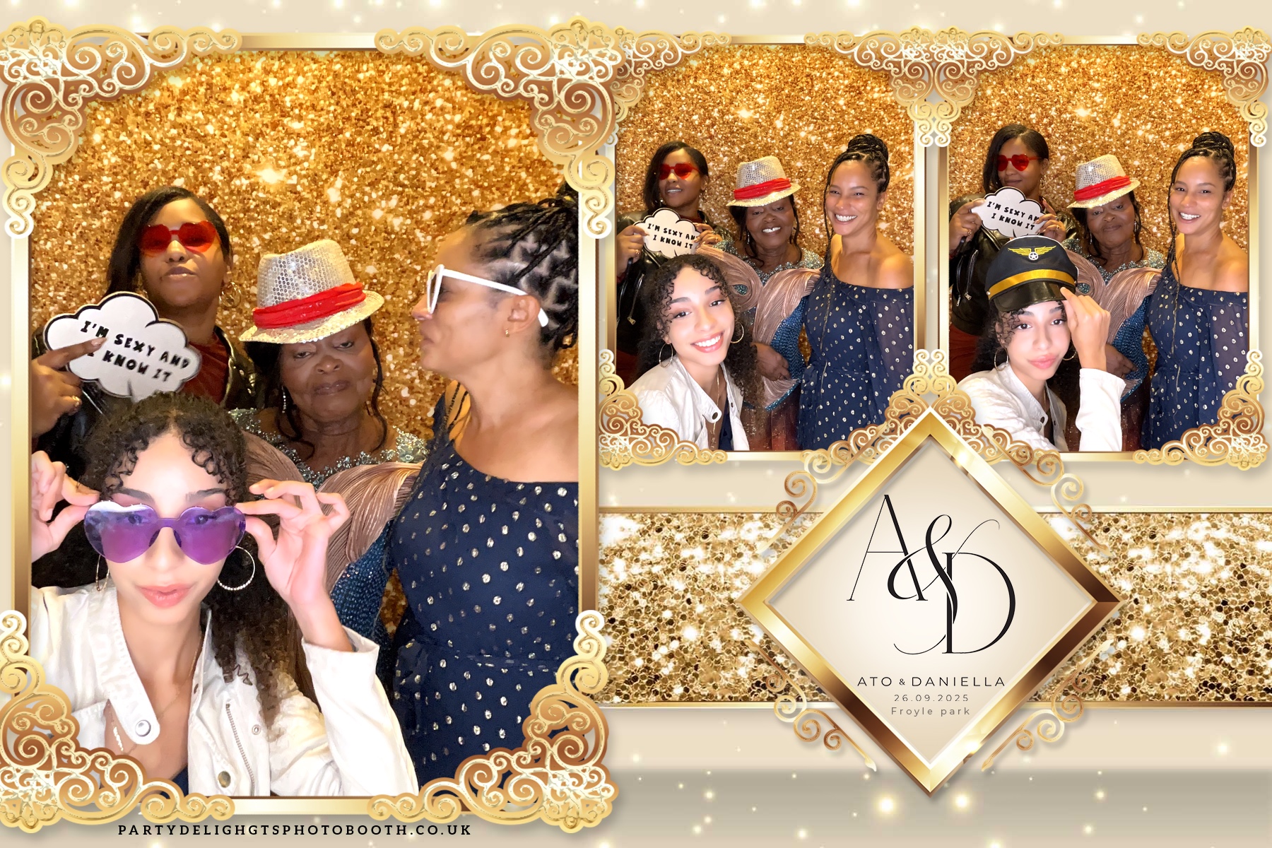 The Wedding of Ato and Daniella | View more photos from the event at gallery.partydelightsphotobooth.co.uk/u/PartyDelightsPhotoBooth/The-Wedding-of-Ato-and-Daniella