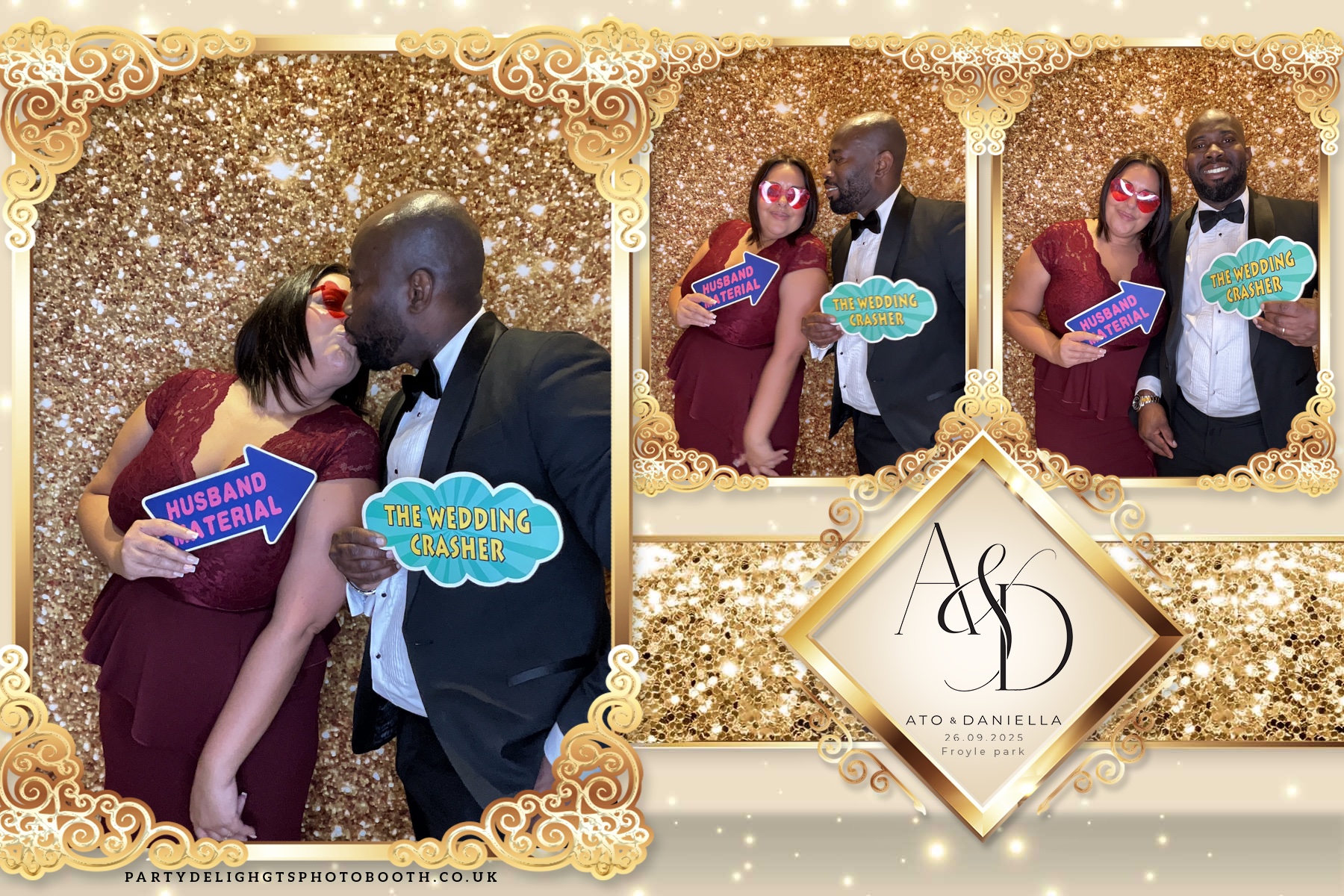 The Wedding of Ato and Daniella | View more photos from the event at gallery.partydelightsphotobooth.co.uk/u/PartyDelightsPhotoBooth/The-Wedding-of-Ato-and-Daniella